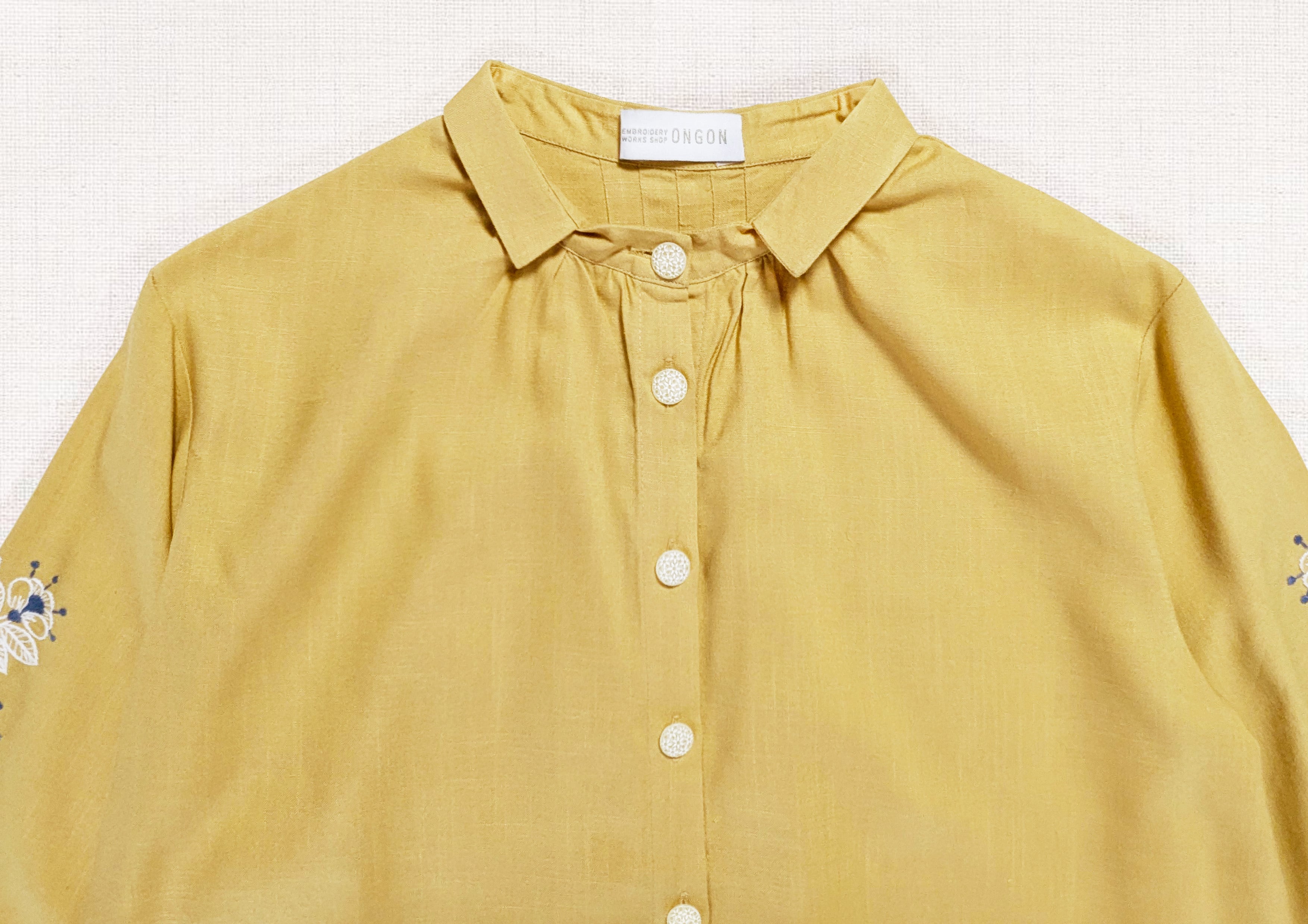 cygne 袖バルーン刺繍ブラウス Aman サイズ1 シーニュ cygne 袖