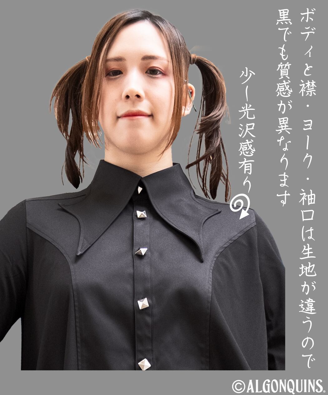 コウモリ衿チュニック丈ブラウス】 | algonquins