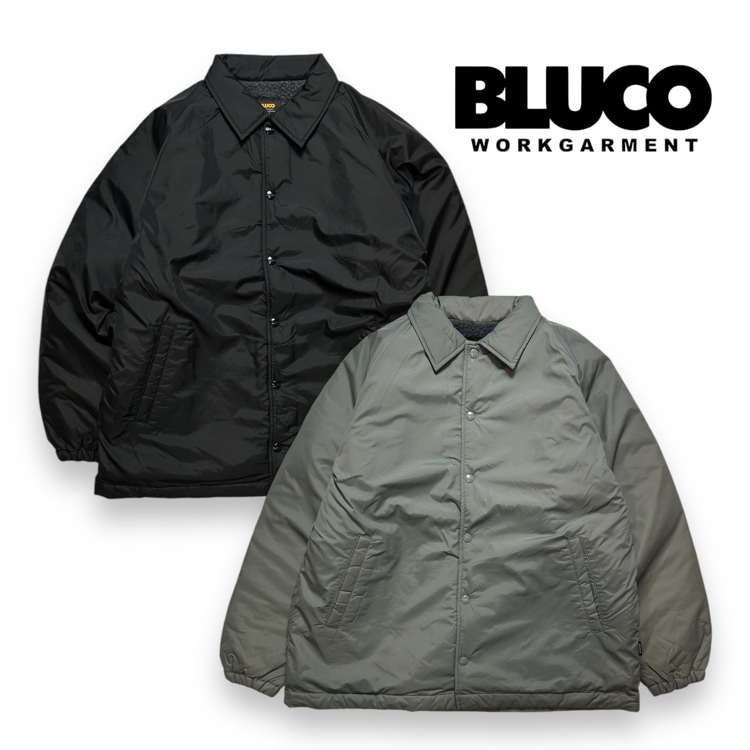 コーチジャケット ボア ナイロンジャケット メンズ BLUCO【ブルコ