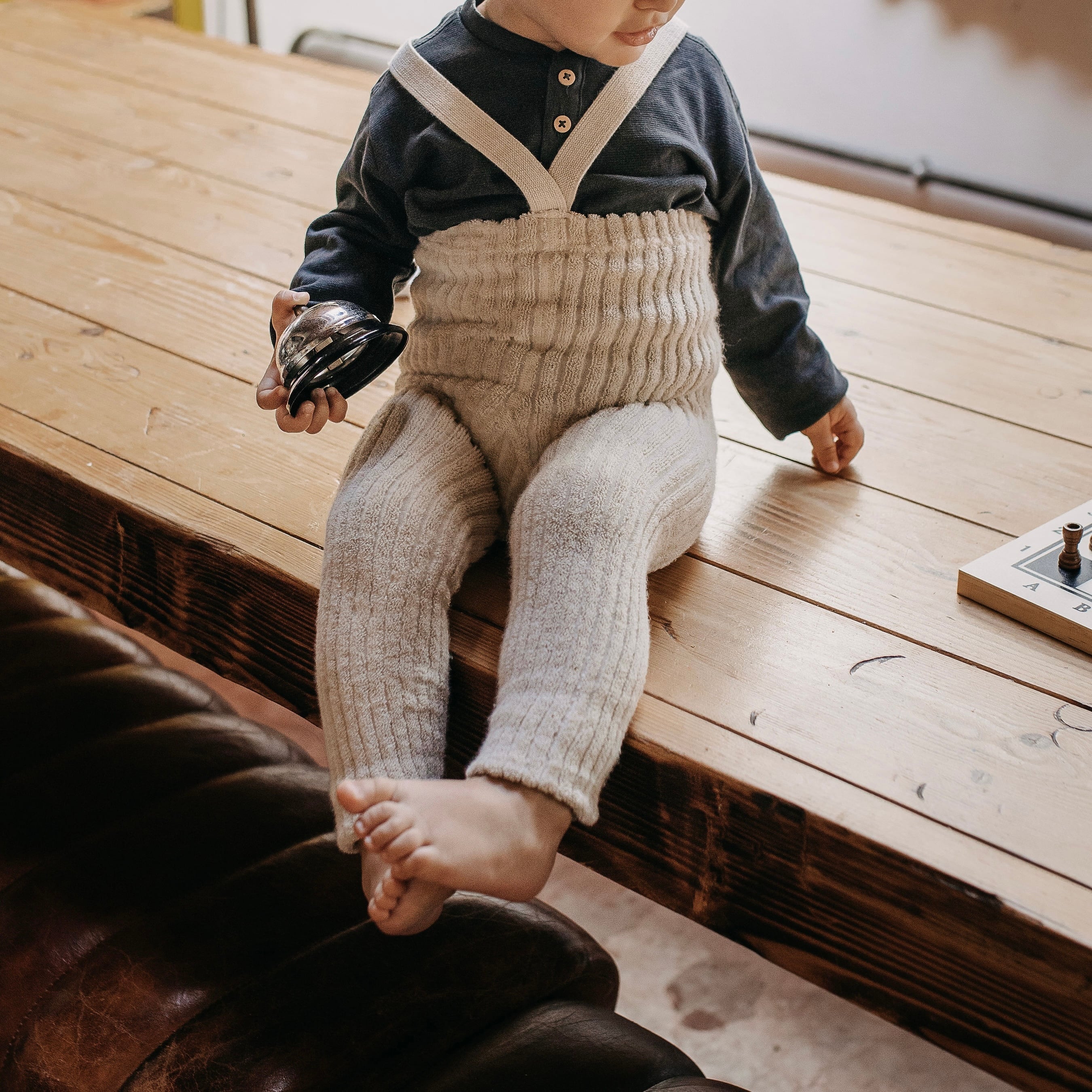 SILLY Silas Teddy Warmyフットレスタイツ | 韓国子供服 Bisque -びすく-