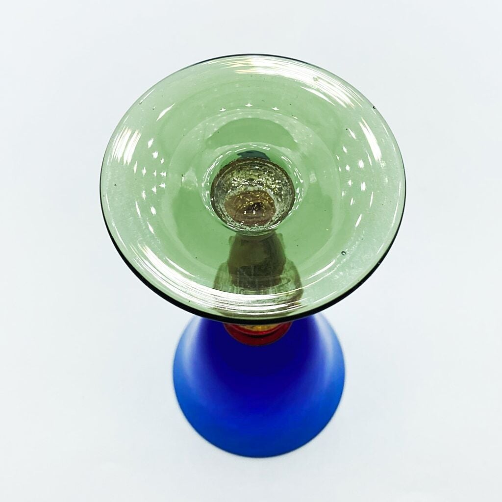 ベネチアングラス ムラノ イタリア ワイングラス NASON&MORETTI ブルー