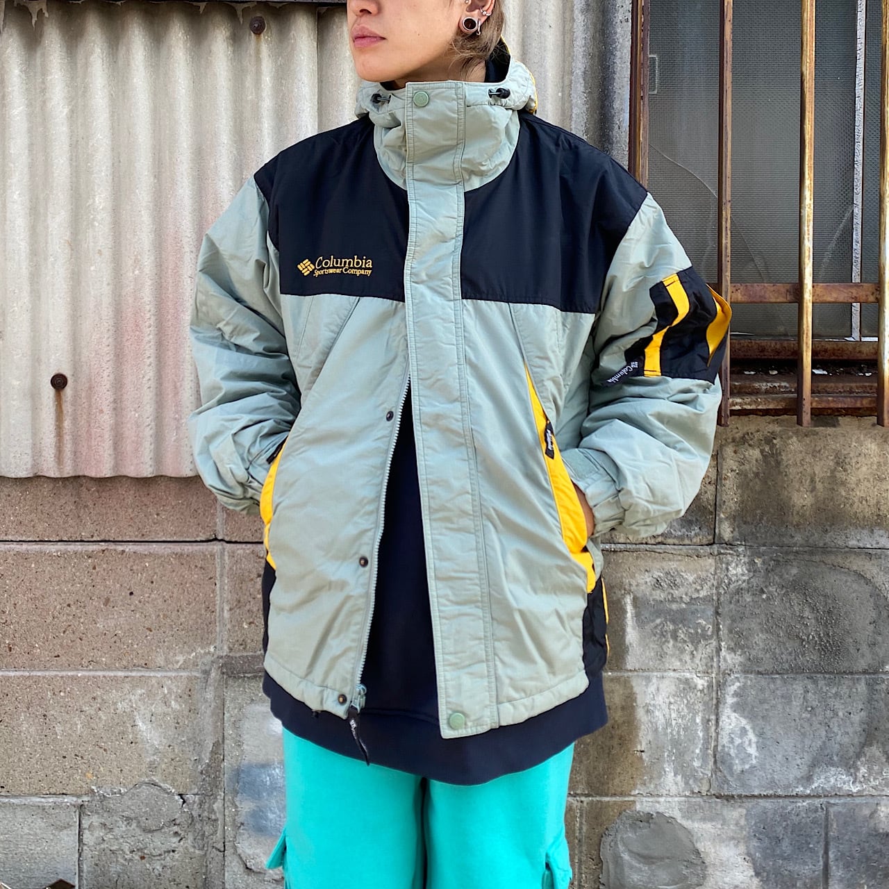 90年代 Columbia コロンビア ハイネック中綿入り マウンテンジャケット