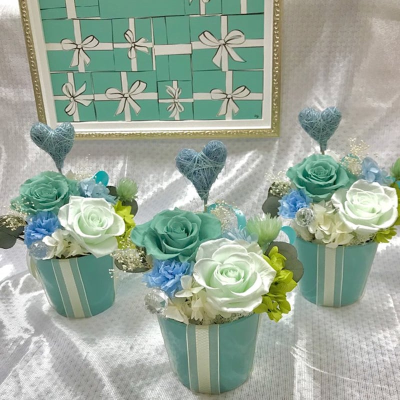 プリザーブドフラワー ティファニーカラー | ヴィオリーネ