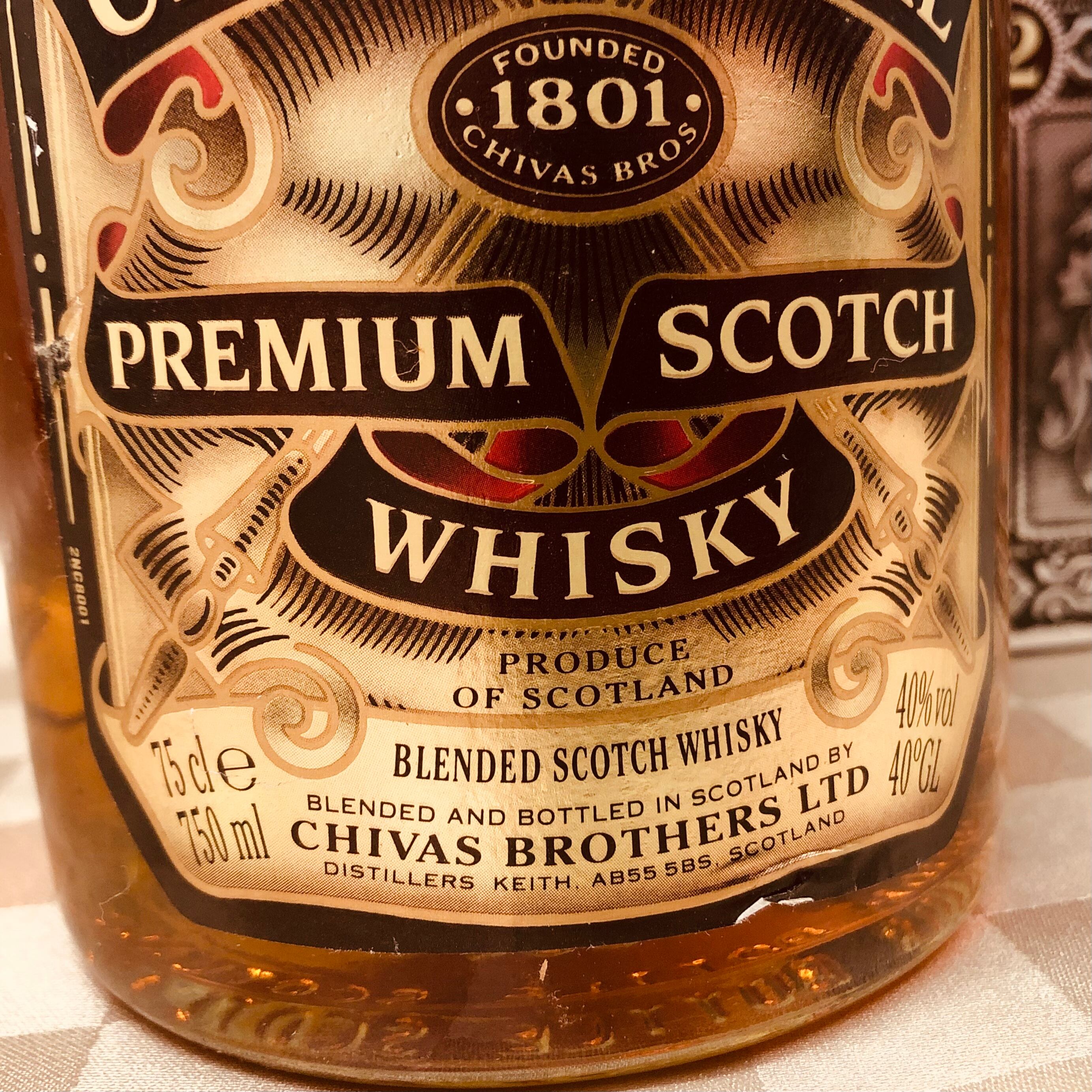 ショット （30ml～）☆うまい懐かしのブレンデッドスコッチ】 CHIVAS