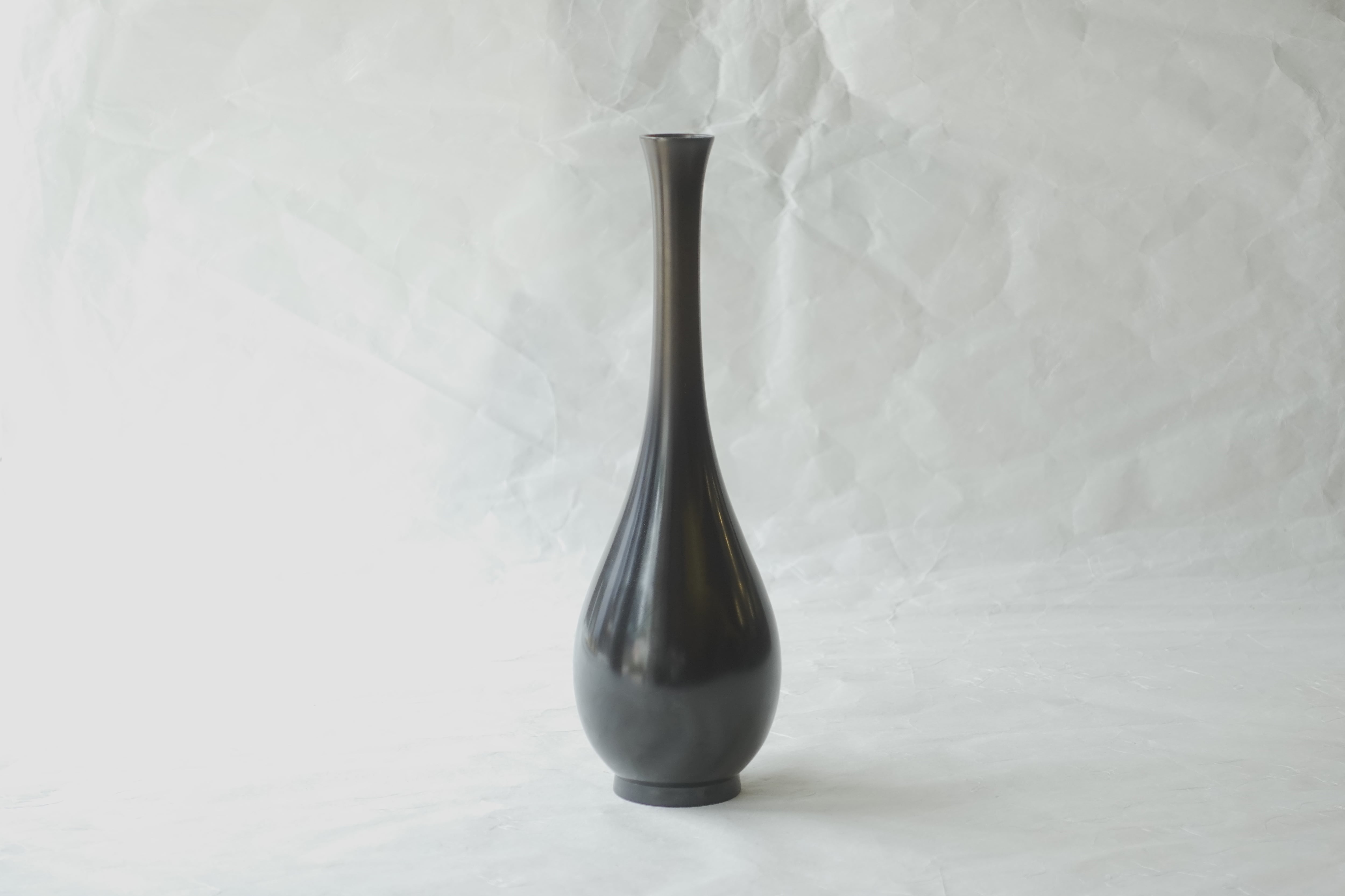 高岡銅器 唐銅（からかね） 花入 鶴首 9寸 | 小林漆陶