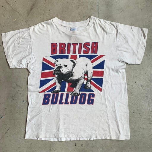 80's 90's BRITISH BULLDOG ブリティッシュブルドッグ 染み込み