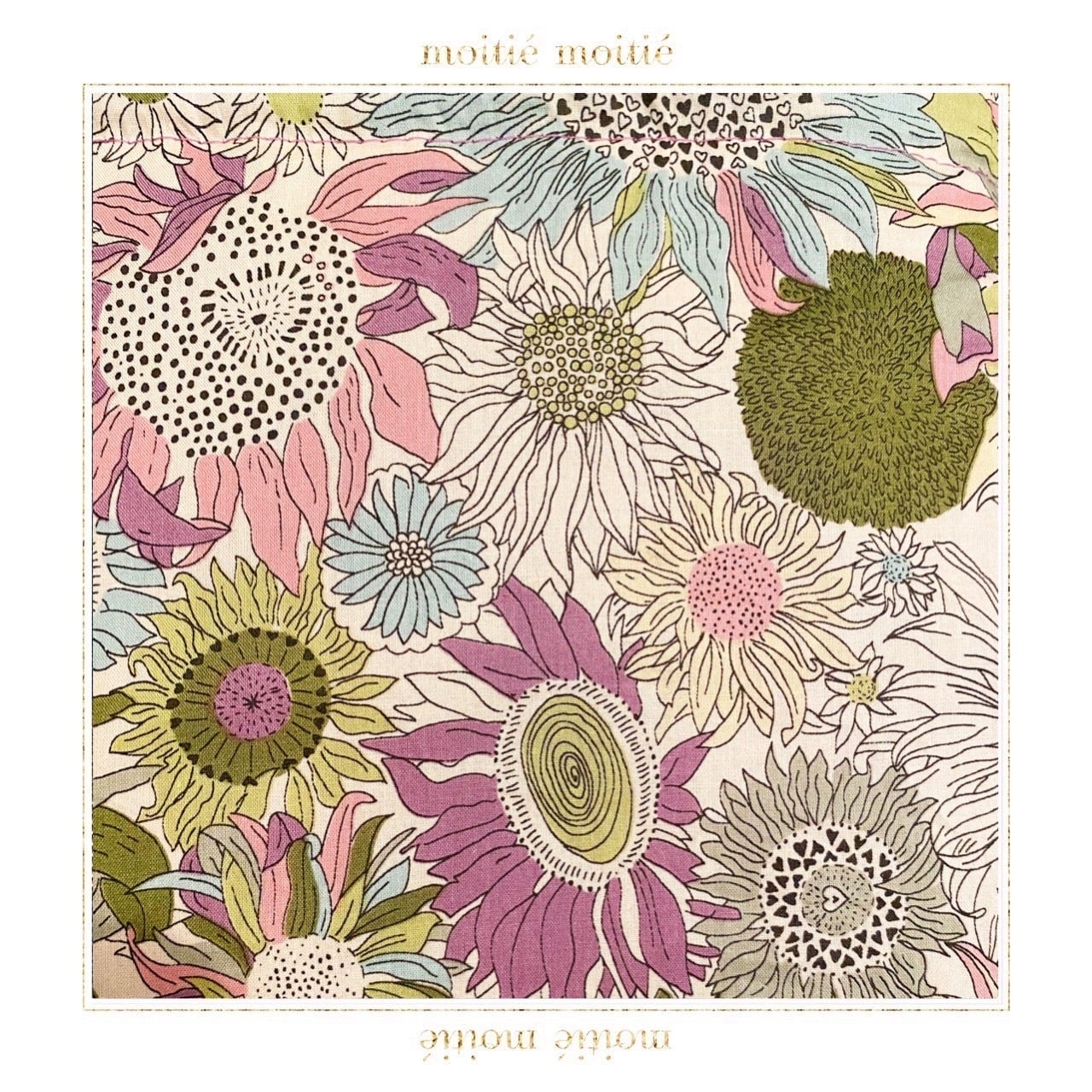 リバティ 大花柄 パープルⅡ 入園、入学セット | moitie moitie