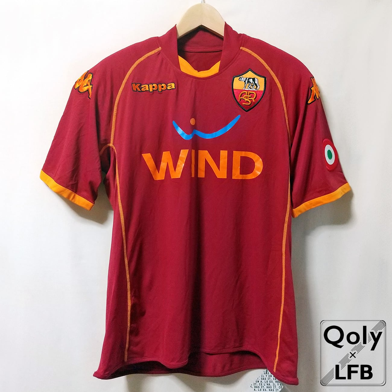 ローマ 2008-09 Kappa ホーム半袖 #16 DE ROSSI ダニエレ・デ・ロッシ