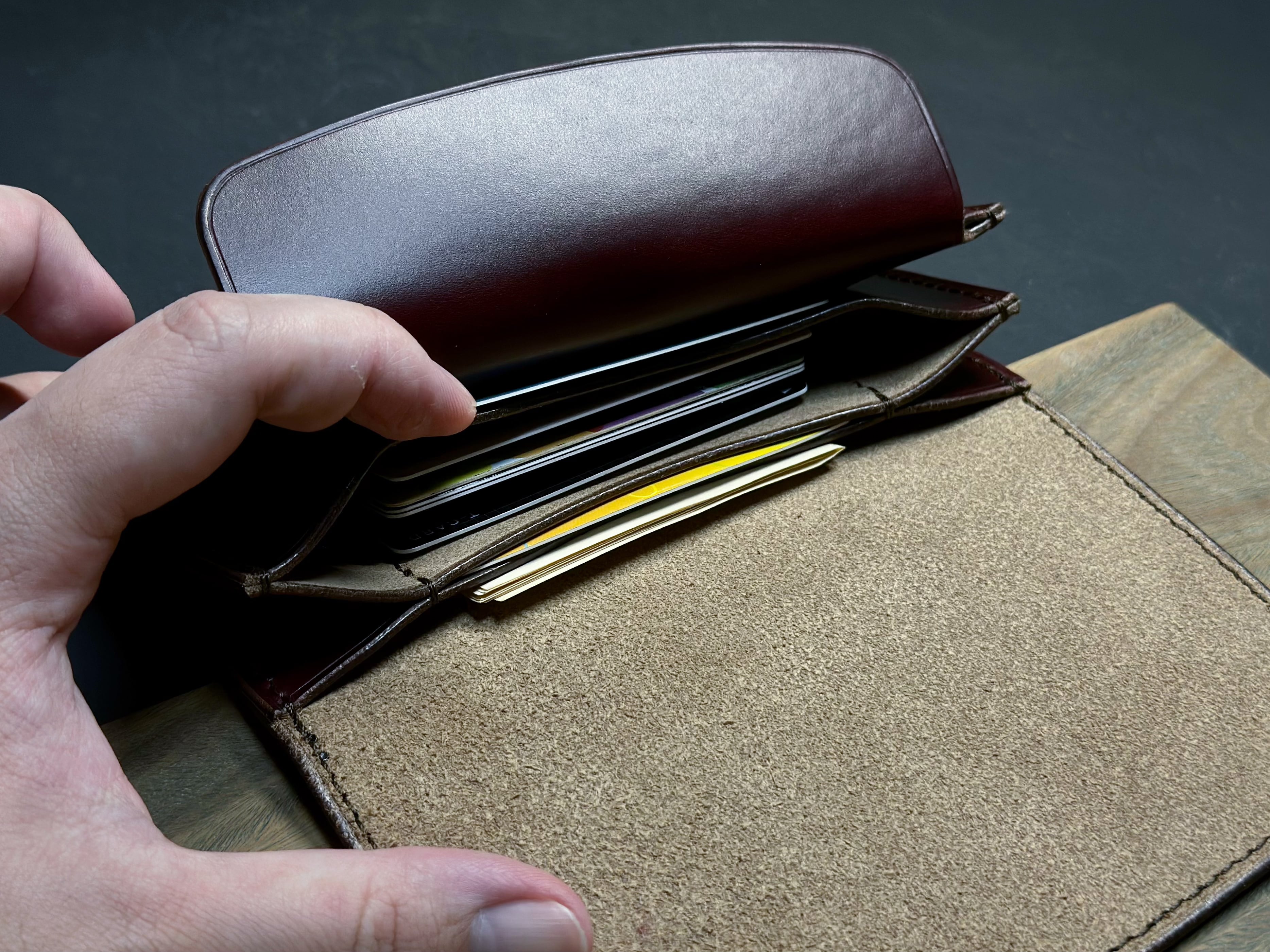 ミドルトラッカーウォレット MTW-01【クロムエクセル / 茶芯