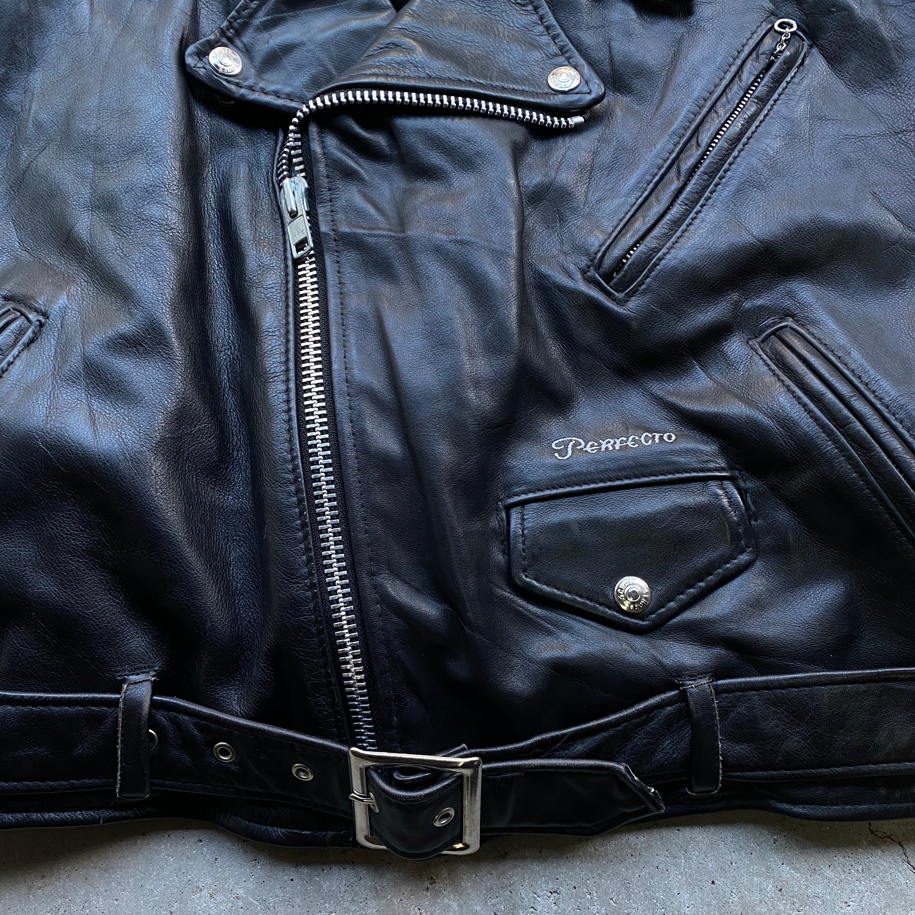 80〜90年代 ビンテージ USA製 後期バイカーズタグ Perfect by Schott