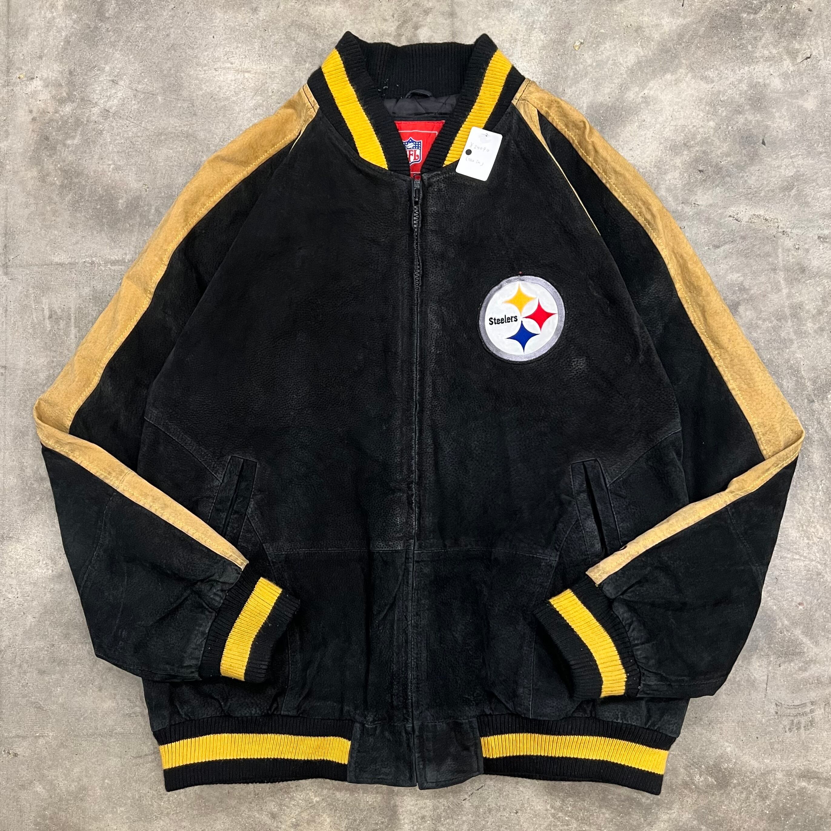 NFL STEELERS / スティーラーズ】レザースタジャン | 古着屋KAKAVAKA