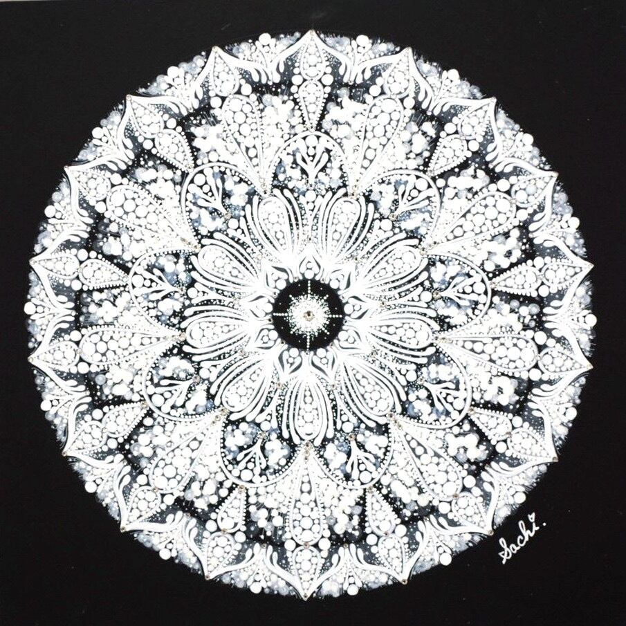 曼荼羅アート【雪の精】20角 | アトリエ祥