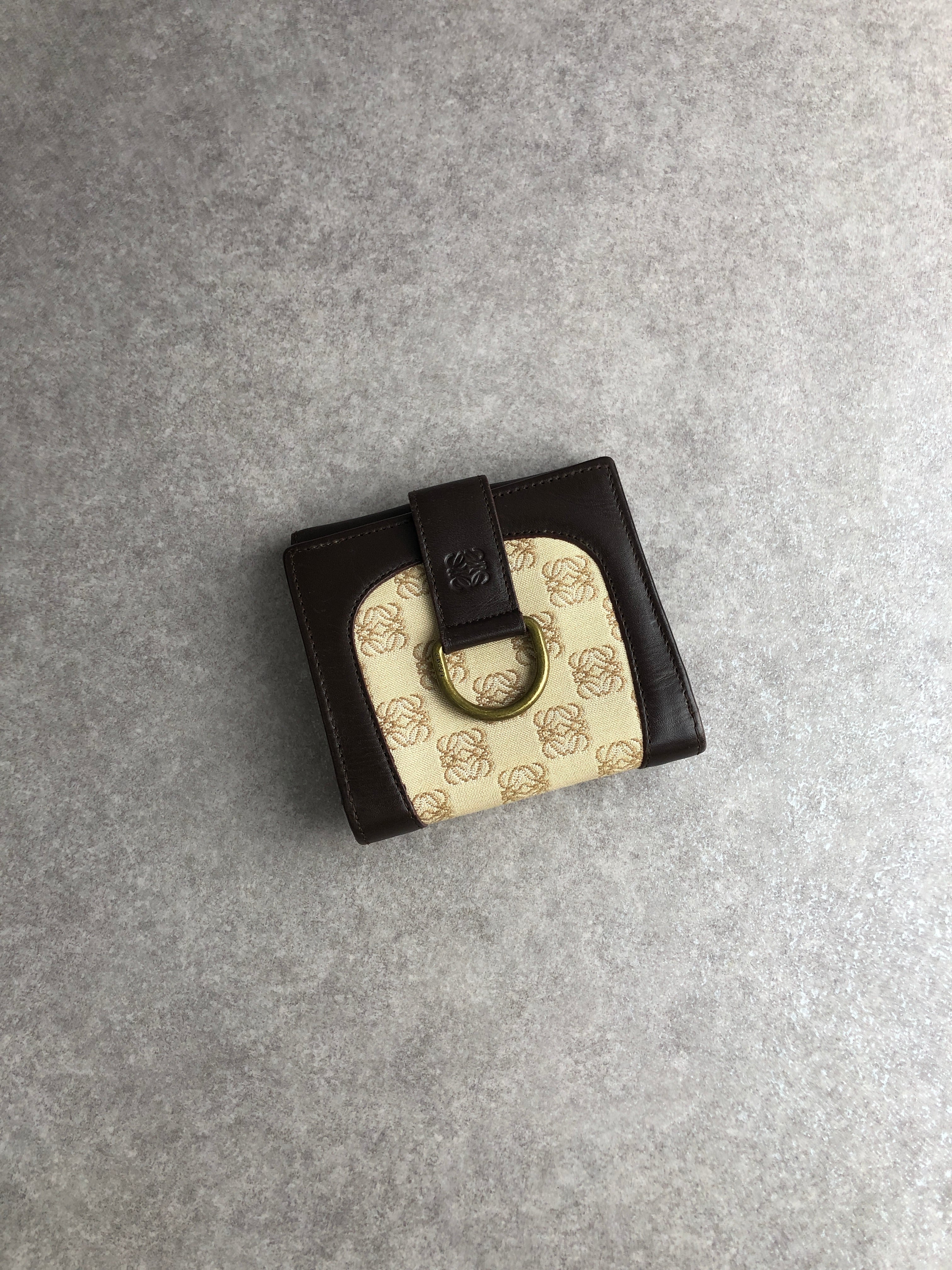 LOEWE ロエベ アナグラム レザー 6連 キーケース キャメル vintage