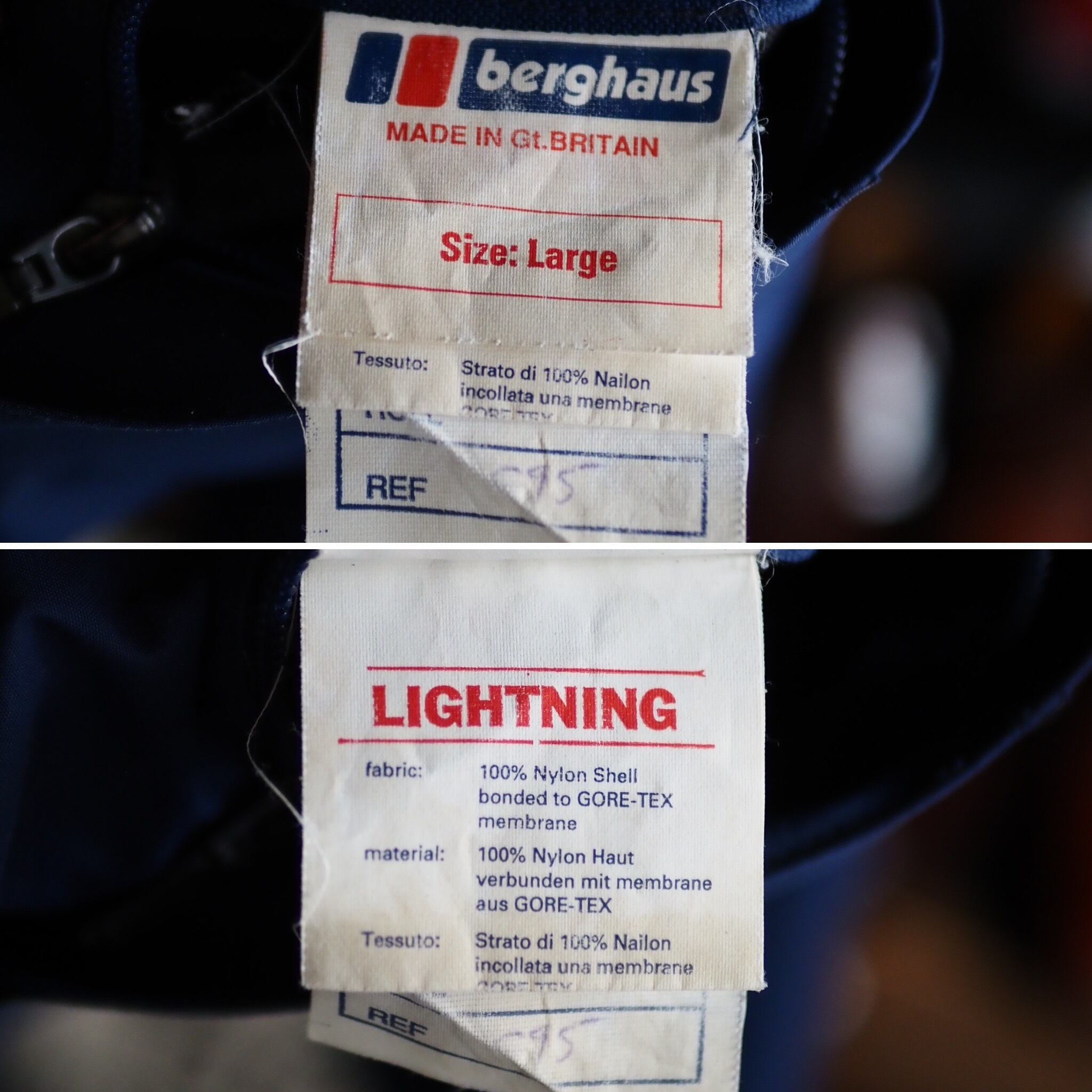 UK Vintage Berghaus “LIGHTNING” GORE-TEX Shell Parka Size Large