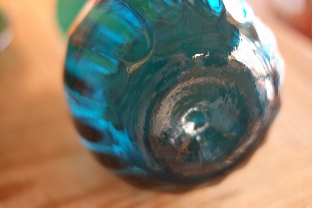 倉敷ガラス・小谷栄次】◇◇◇花瓶◇◇◇小谷ブルー◇◇◇ | 民芸ペチカ