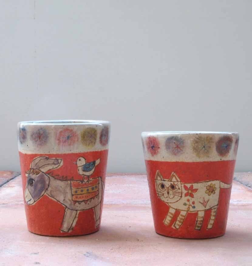 7 矢合直彦（陶） ポンポンコップ（小） | Galeria Mamica shop