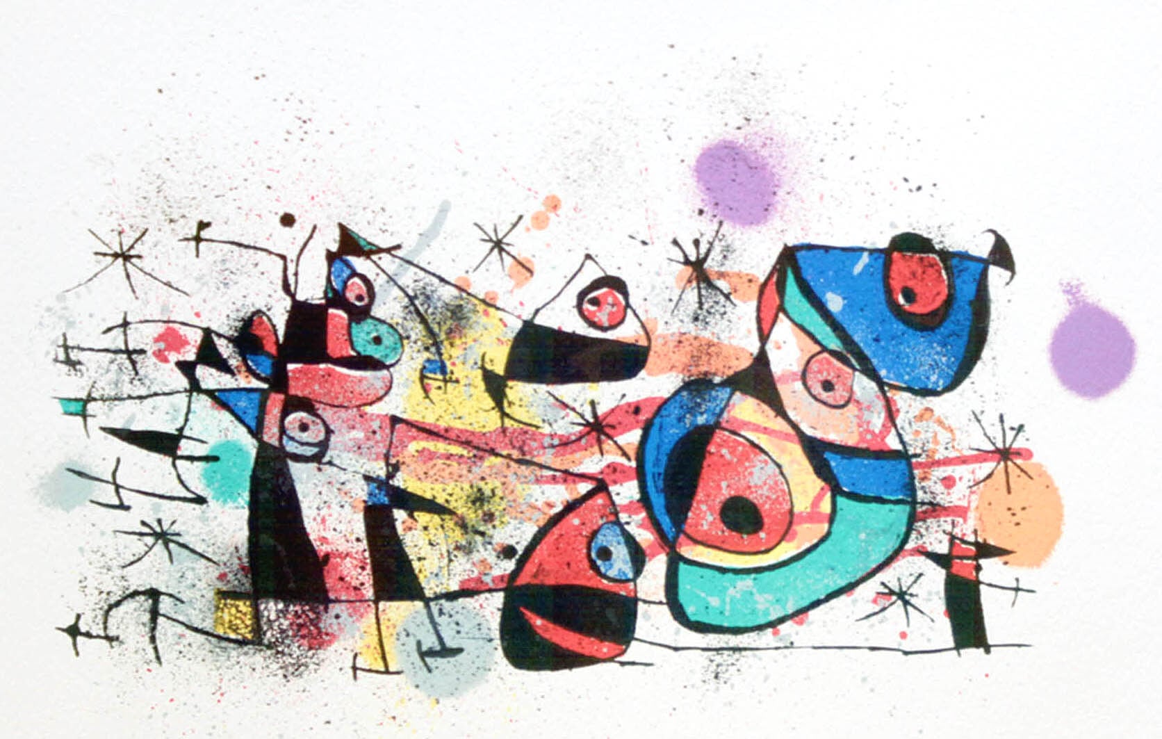 ジョアン ミロ「セラミックス」額縁4色選択可能 作品証明書 展示用