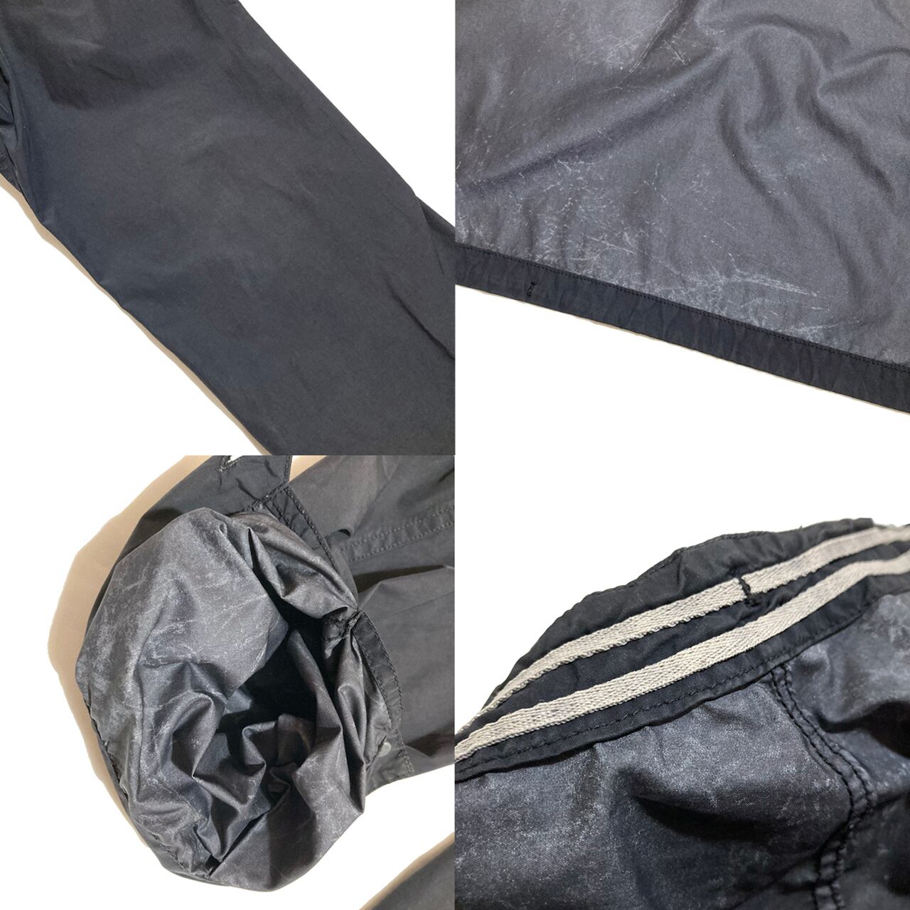 STONE ISLAND 2008SS BLACK COTTON NYLON JACKET XXL made in Italy