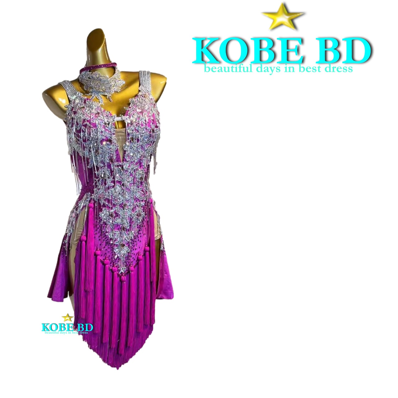 ATELIER HIROKO YAMAGUCHI社交ダンスドレス Lモダンドレス