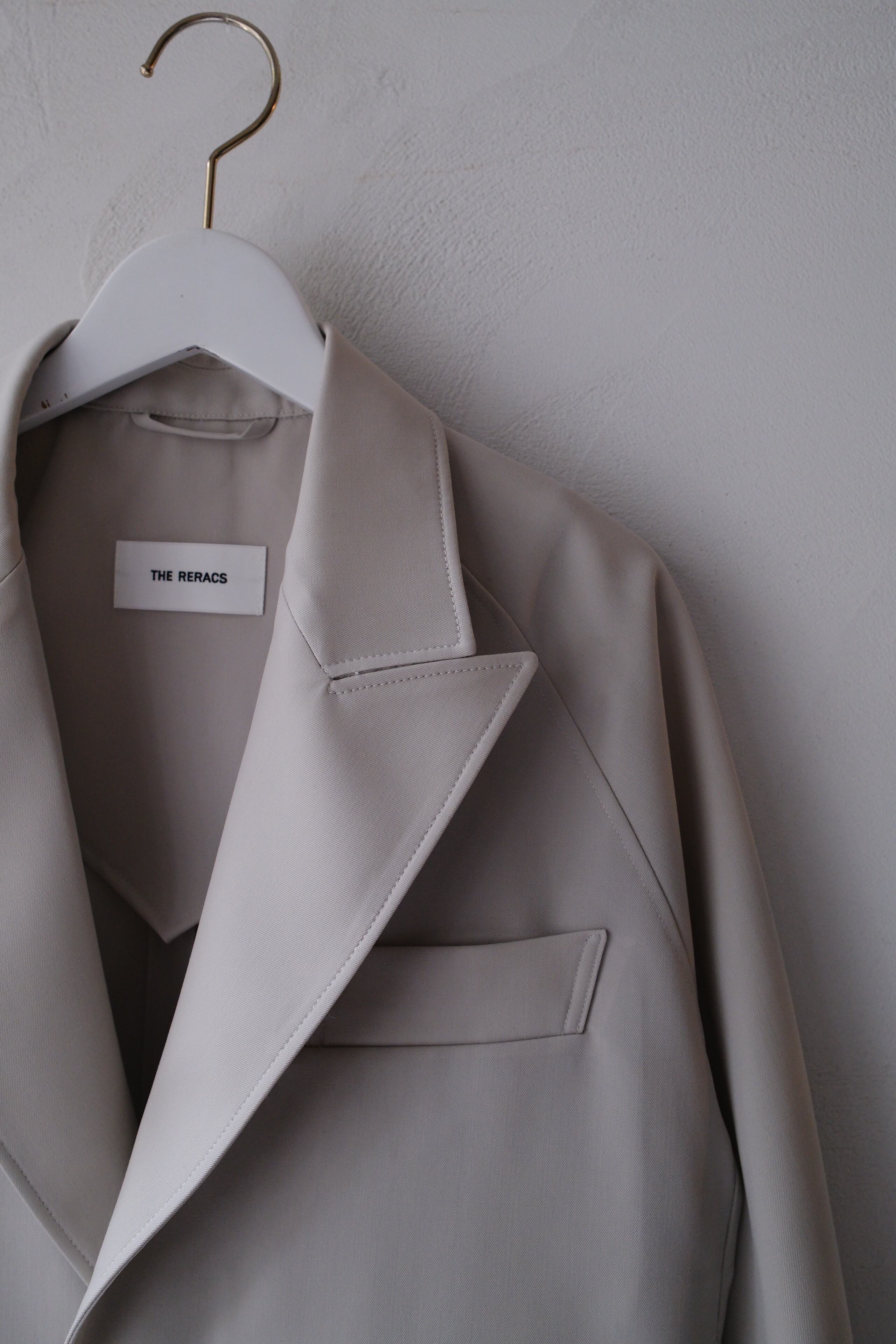 THE RERACS / PEAKED LAPEL SHORT BLOUSON JACKET -SAND STONE- | LA