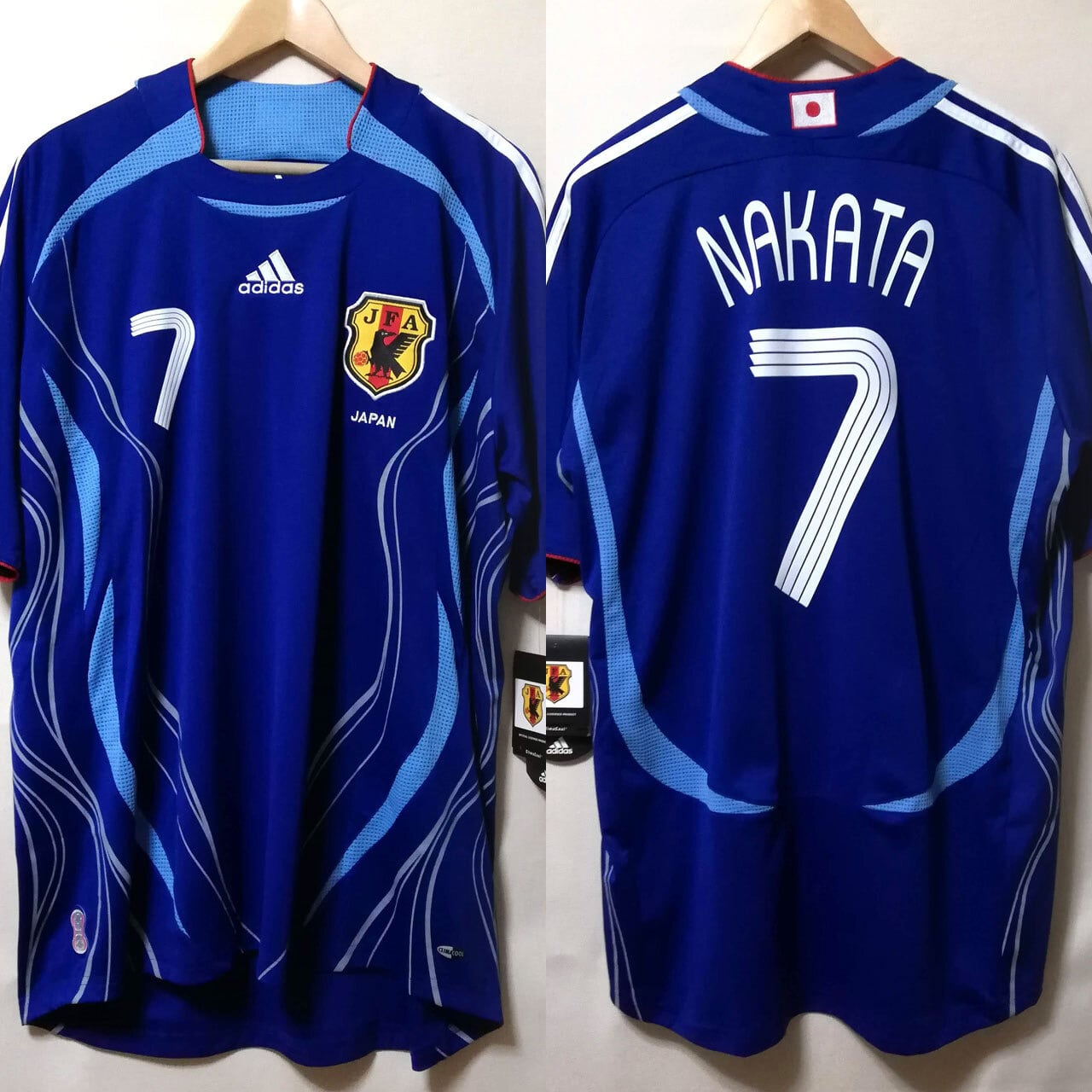 日本代表 2006 adidas ホーム半袖 ユニフォーム #7 NAKATA 中田英寿