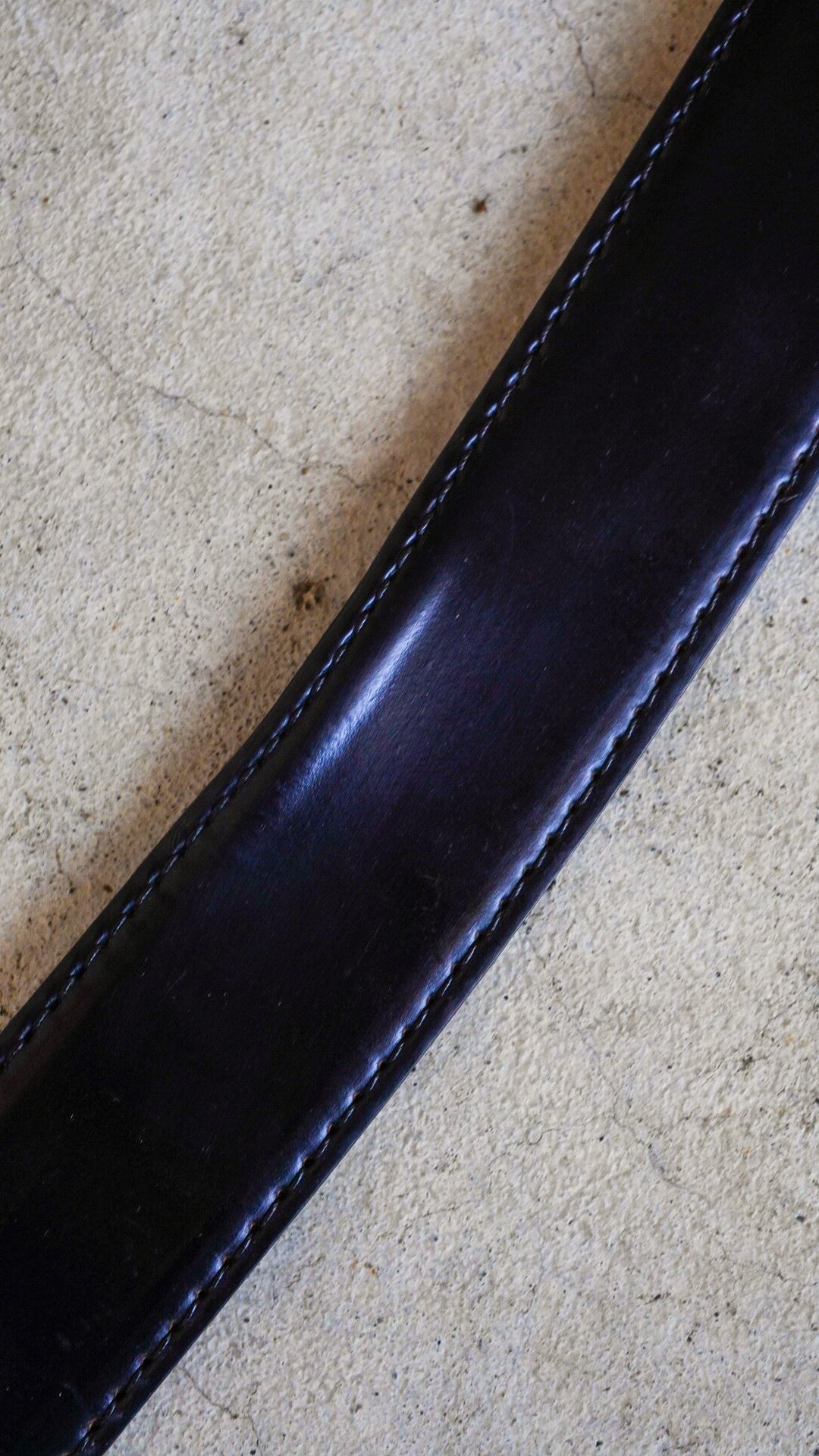 USED】ALDEN オールデン シェルコードバン ドレス ベルト《ブラック 黒