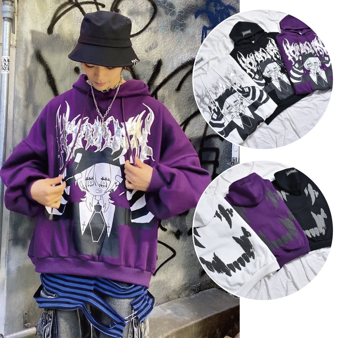 メタルロゴGIRLパーカー(裏起毛) | VOLCAN&APHRODITE