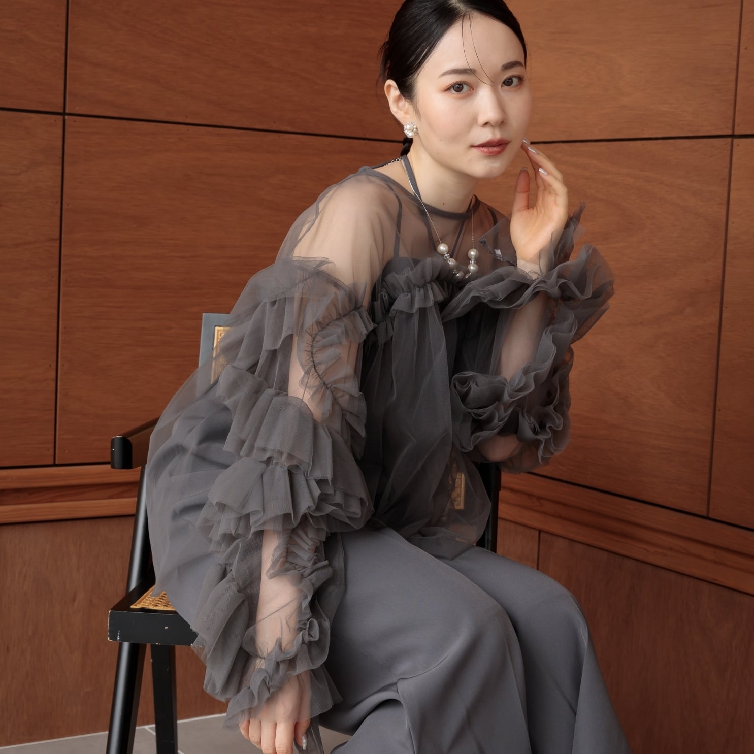 2383-50113 デコラティブチュールトップス | a.r.azalearose