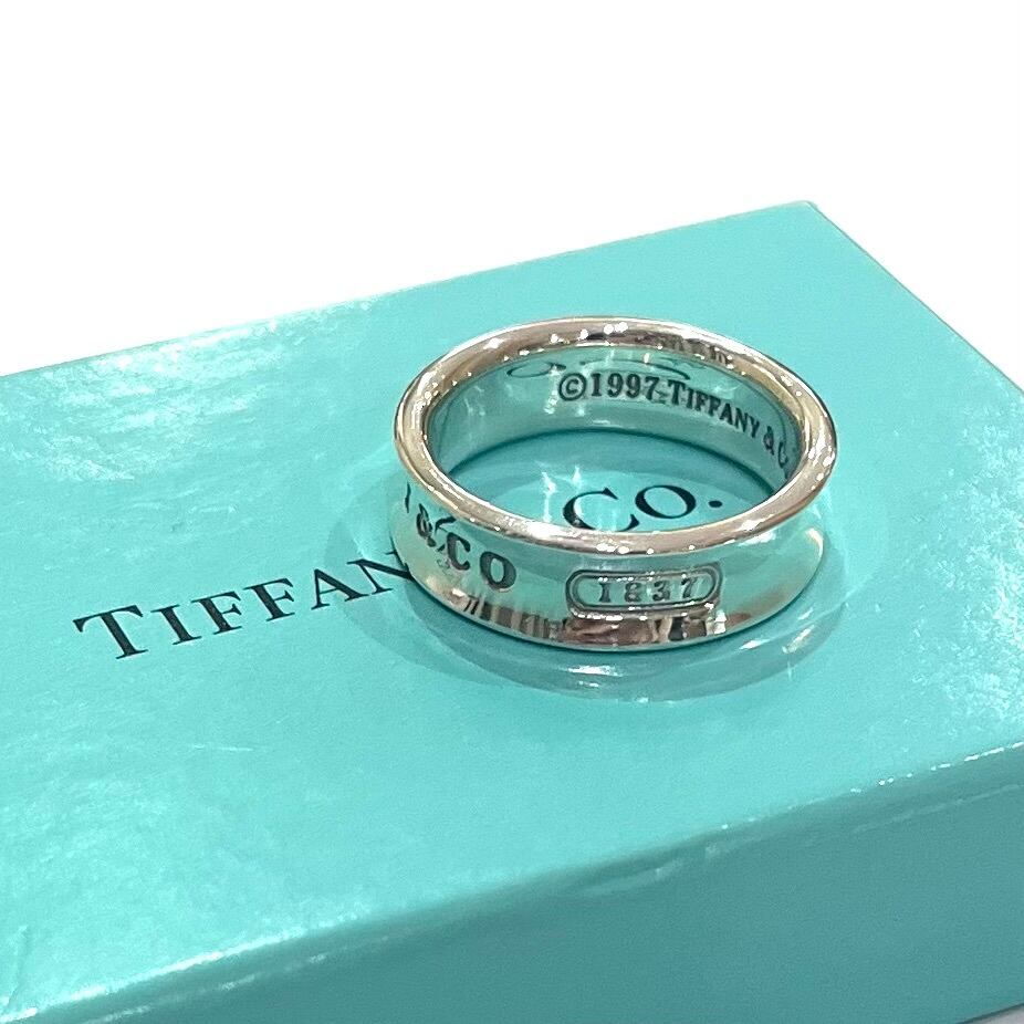 TIFFANY&CO】2115 ナローデザインシルバーリング 19号／ヴィンテージ