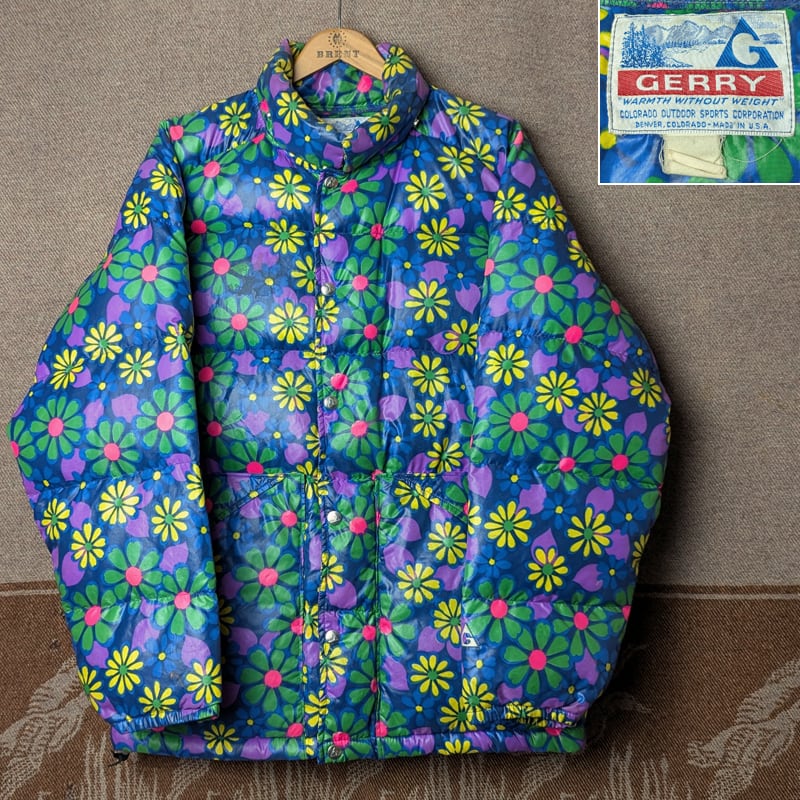 70s GERRY Floral-Pattern Down Jacket | Wonder Wear ヴィンテージ