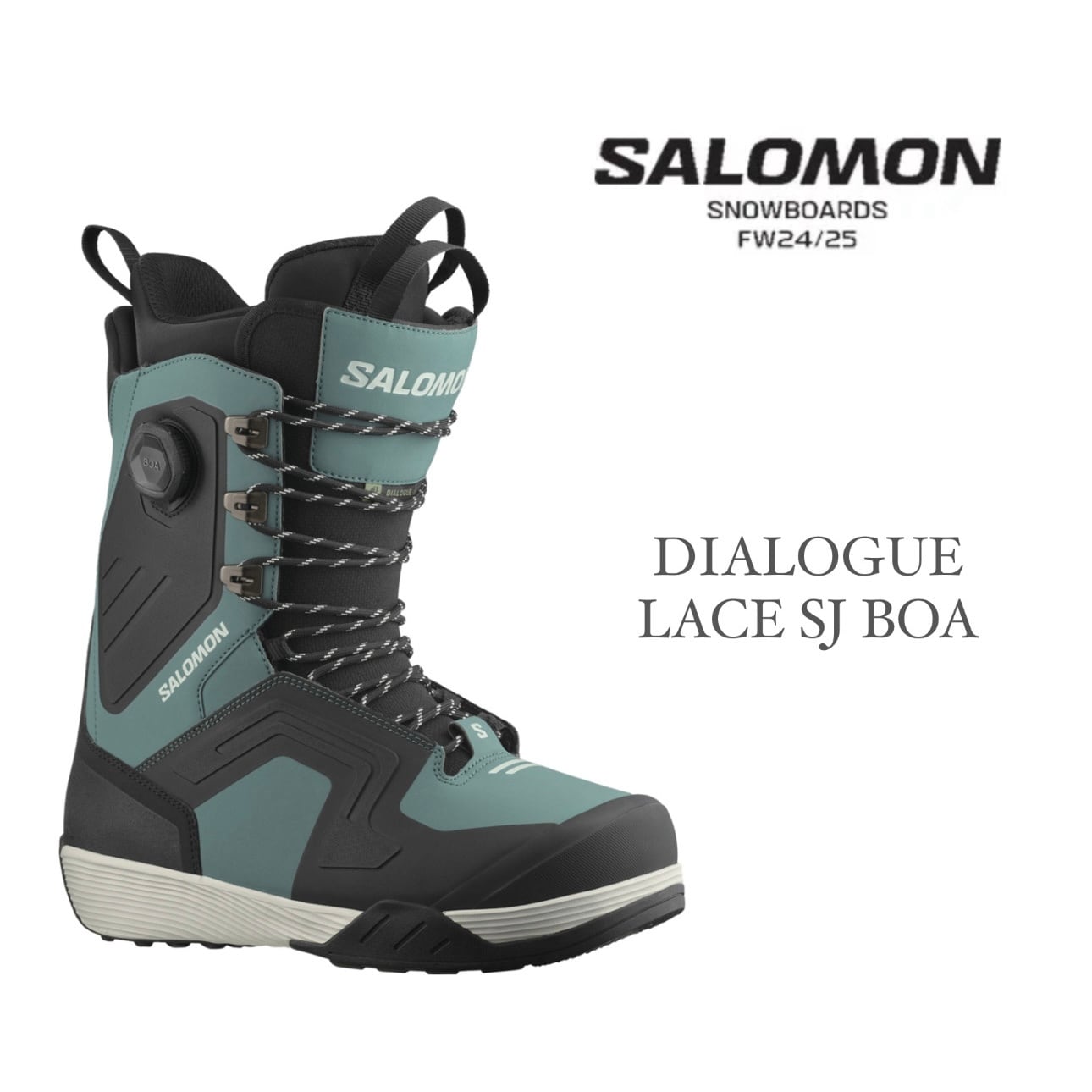 24-25モデル . SALOMON .『 DIALOGUE LACE SJ BOA 』. Mallard Green