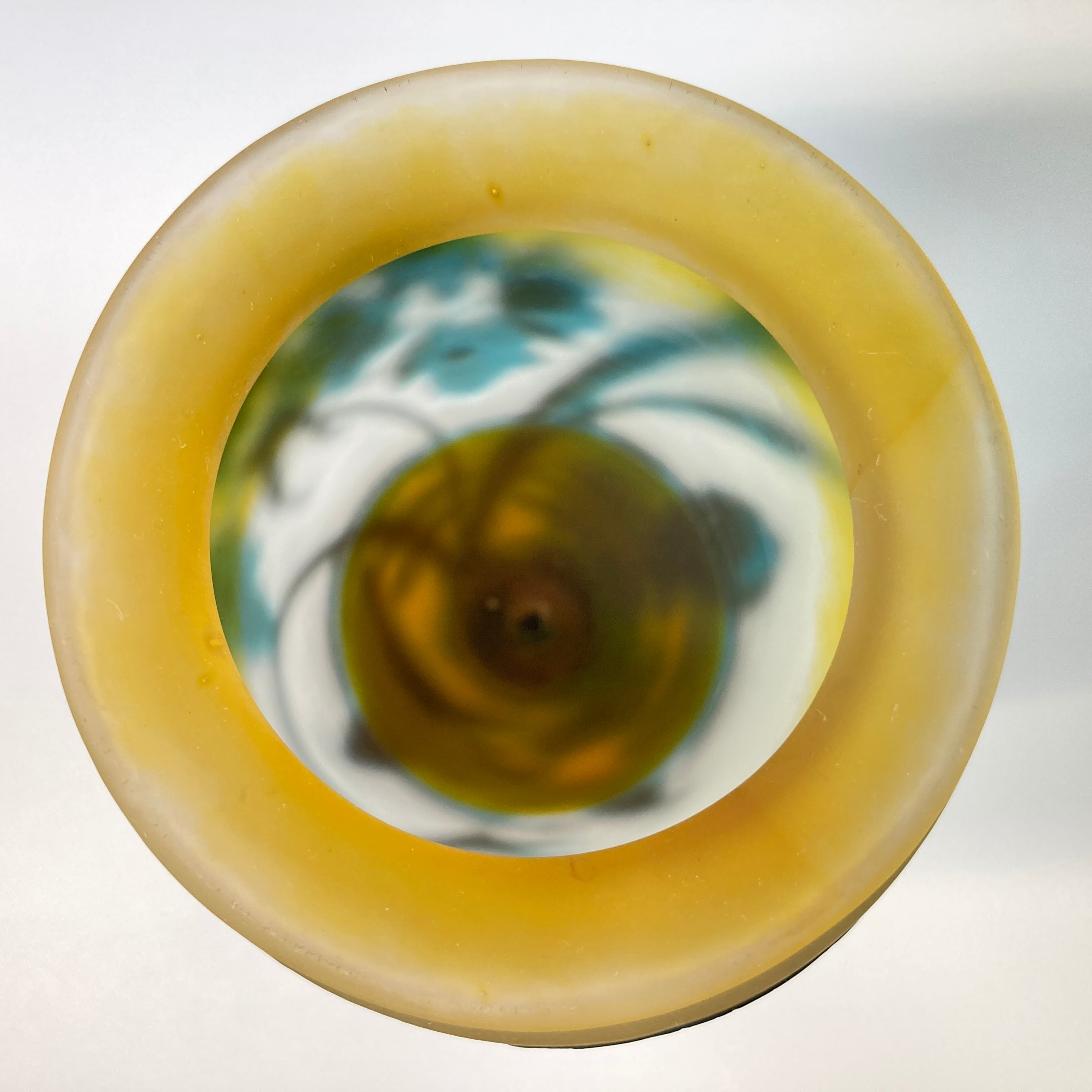 エミール ガレ 睡蓮とオモダカ 水草文 花器 花瓶 飾り壷 多色多層被せ