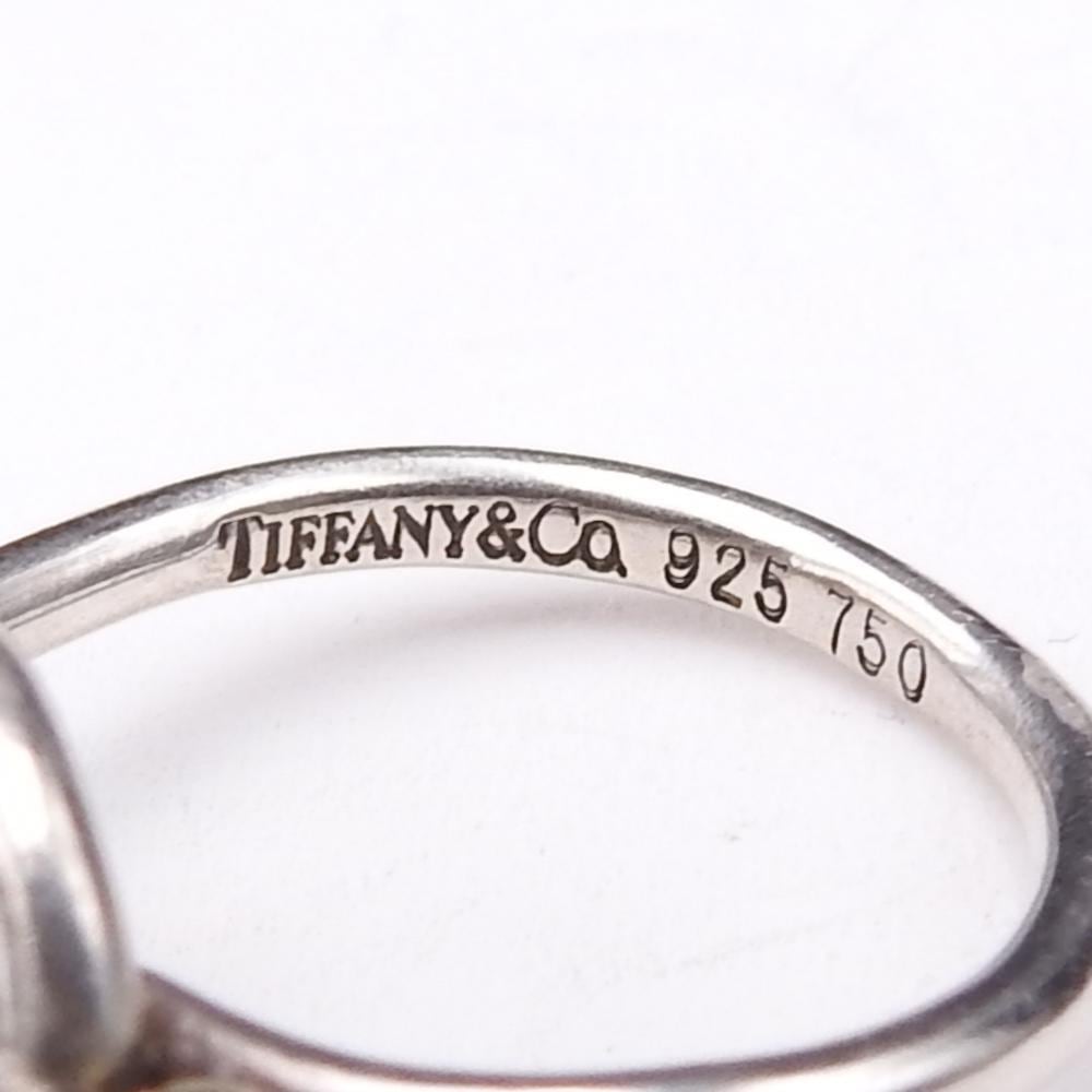 正規品】ティファニー フック&アイ リング SV925/750 9号 | linkbrand