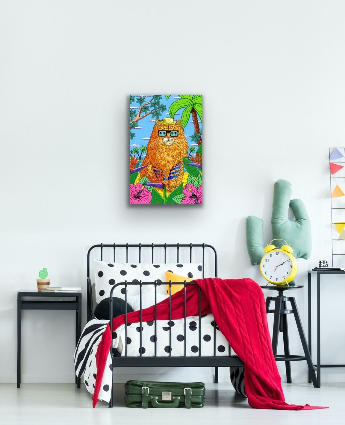 MULGA キャンバスアート クマ ギター インテリア 壁掛け MULGA