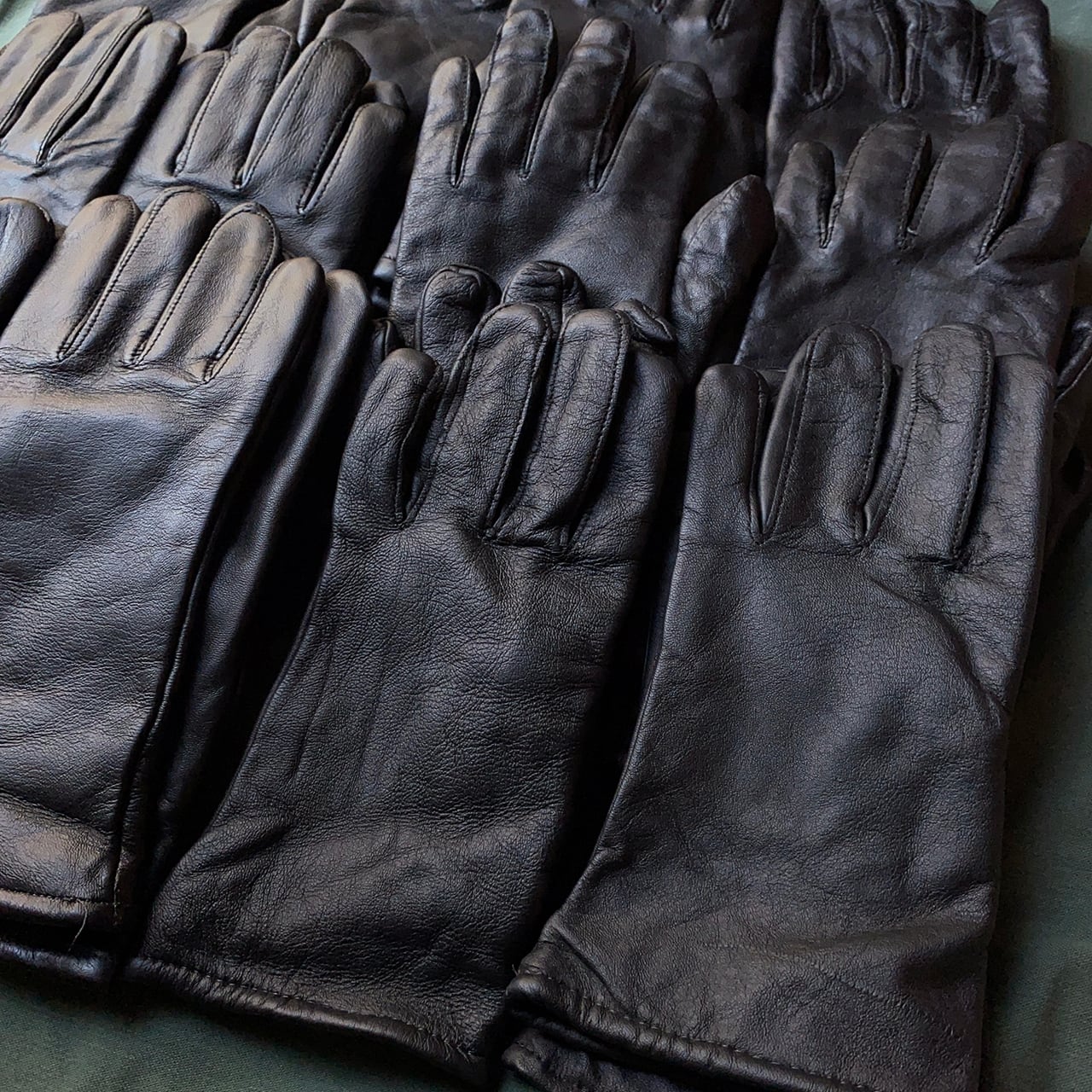 米軍実物 レザー ドレスグローブ 黒 【Deadstock】 | hab