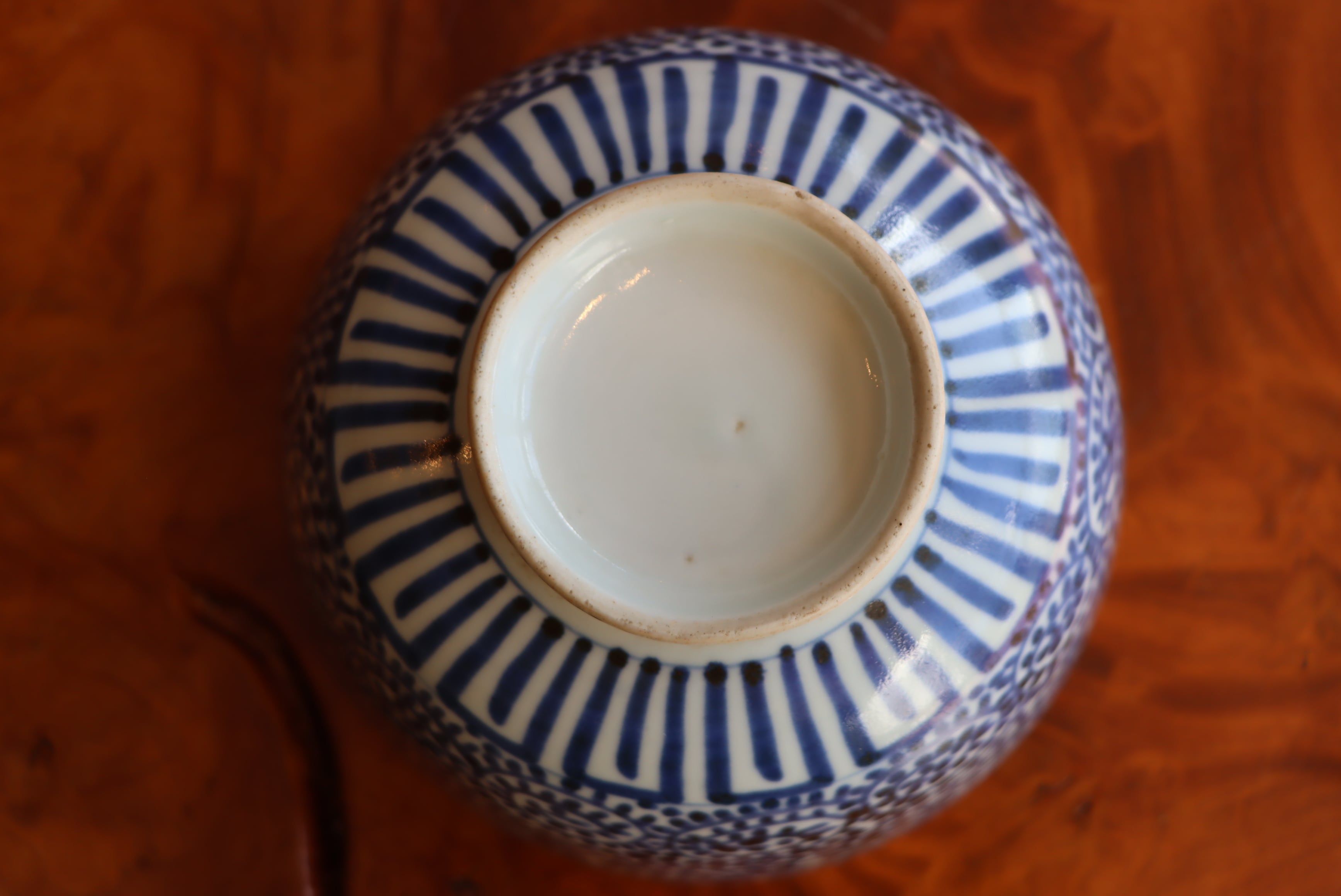 蓋茶碗 古伊万里 染付 蛸唐草文 | (有)新原美術