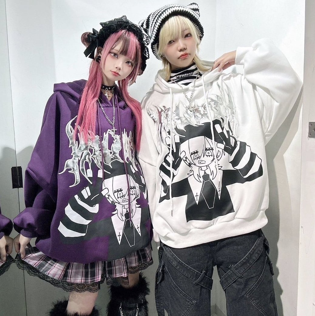 メタルロゴGIRLパーカー(裏起毛) | VOLCAN&APHRODITE