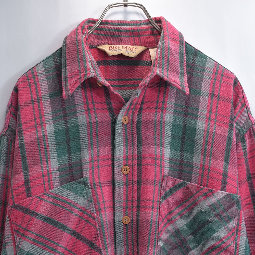 80s アメリカ製 BIG MAC ビッグマック タータンチェック ヘビー
