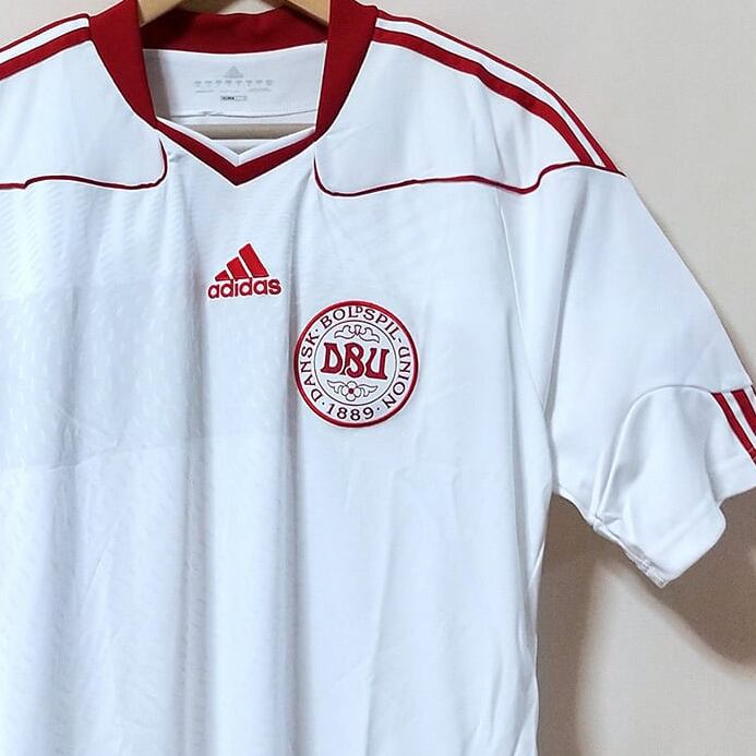 デンマーク代表 2010 adidas アウェイ半袖 ユニフォーム（インポートM