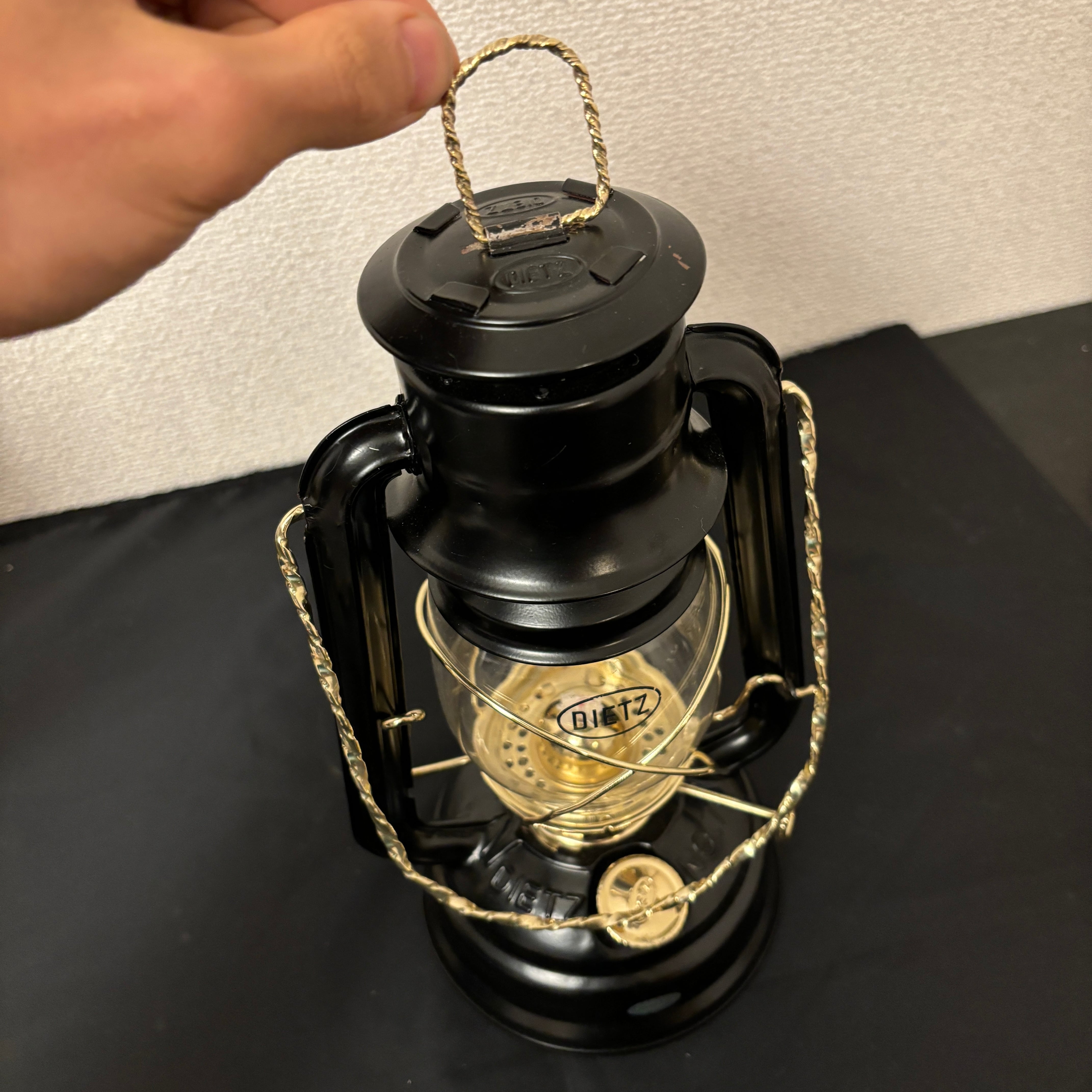 デイツ78用真鍮ベイルハンドルとトップリング 西洋 細（厚み約3~3.5mm