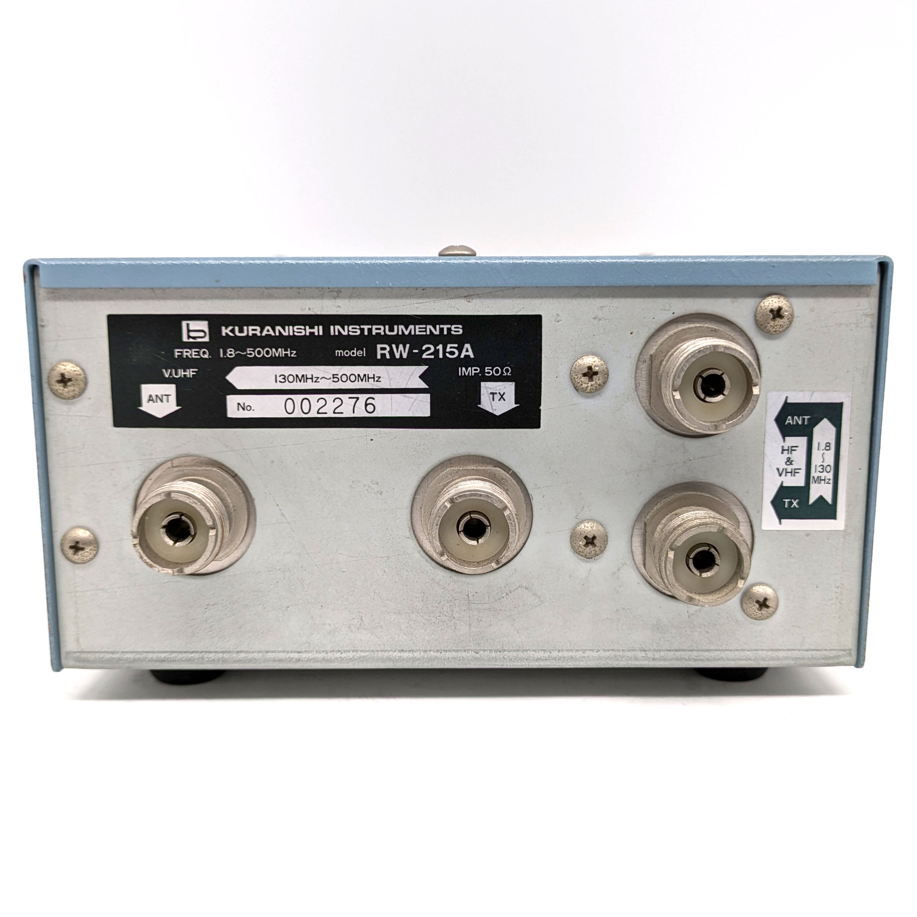 KURANISHI(クラニシ)・SWR計・ワットメーター・RW-215A・アマチュア