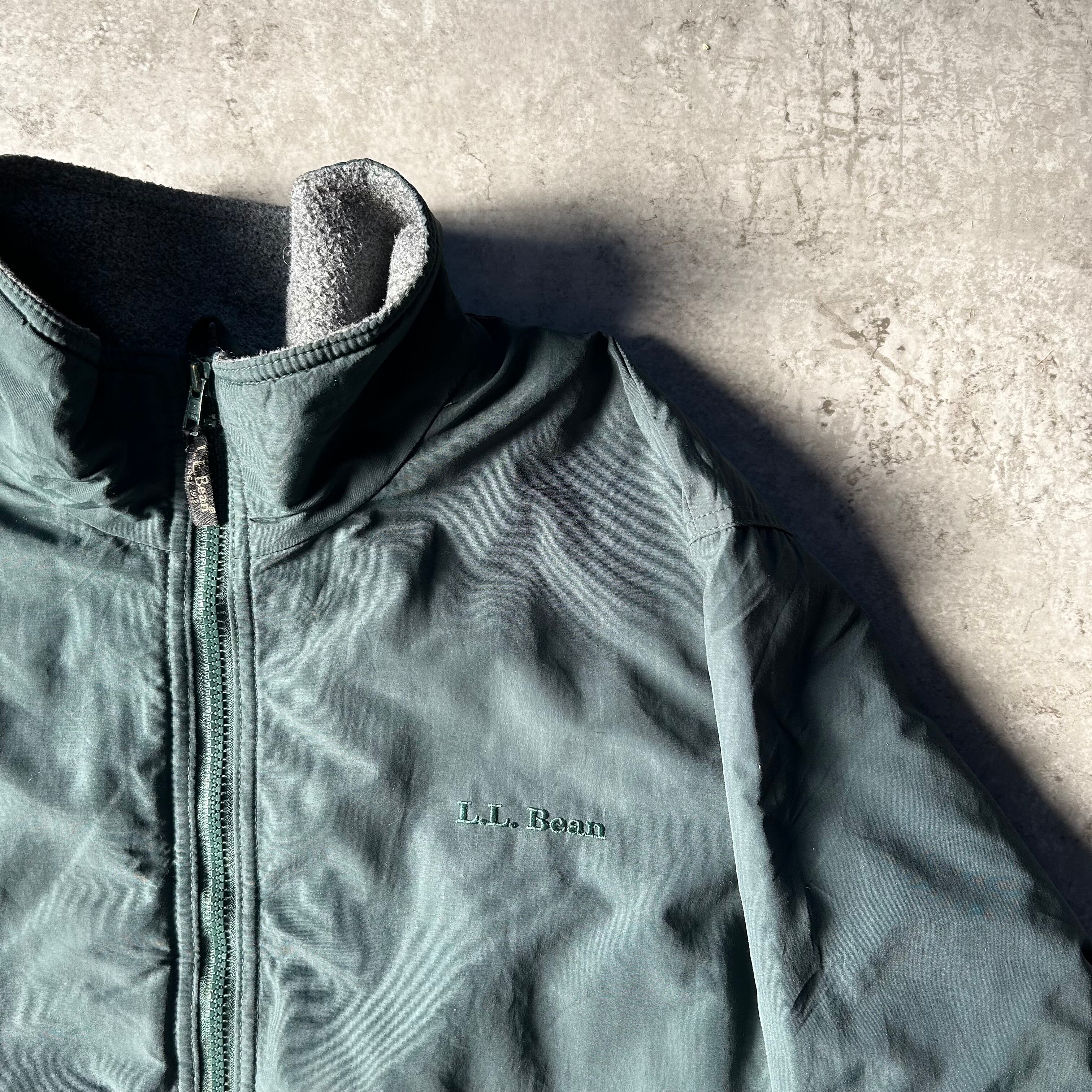 90s エルエルビーン ウォームアップジャケット ダークグリーン L