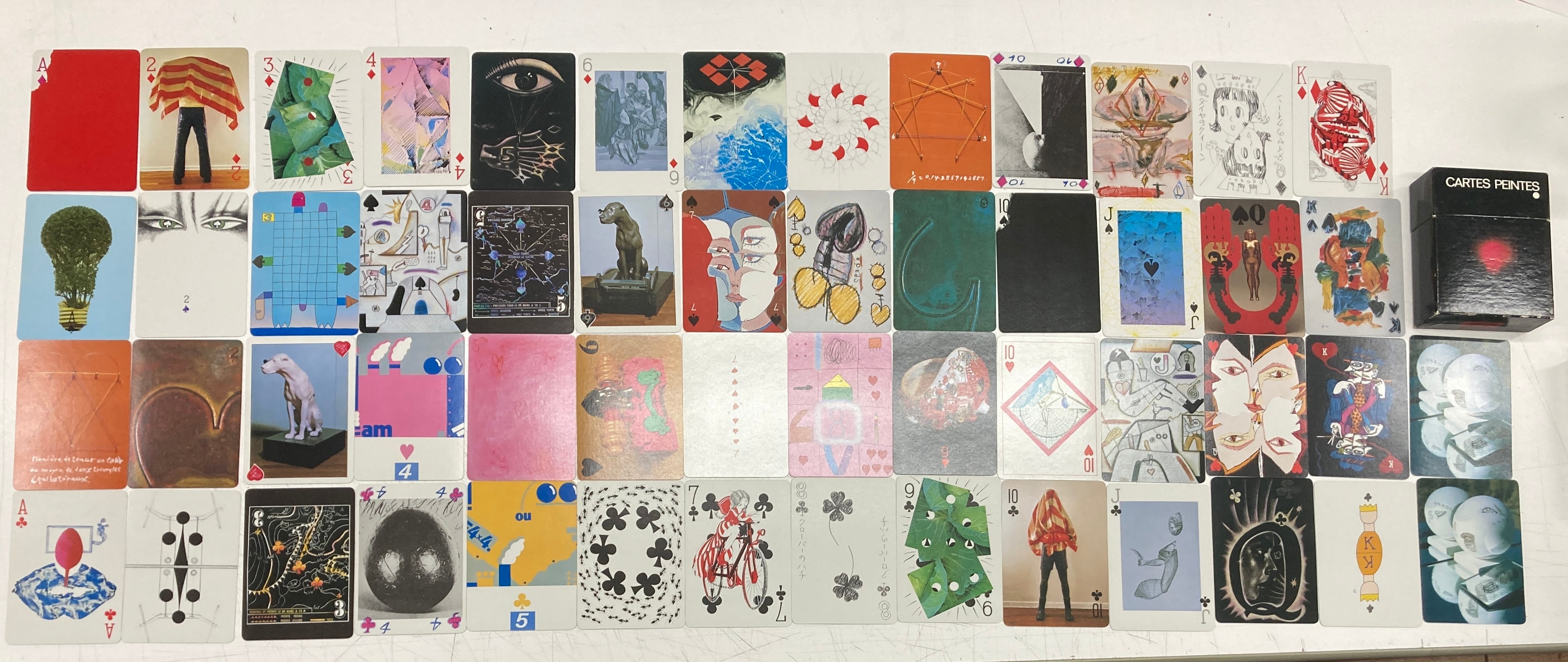 トランプ2セット 赤瀬川原平 田名網敬一 谷川晃一 中村宏 野中ユリ 元