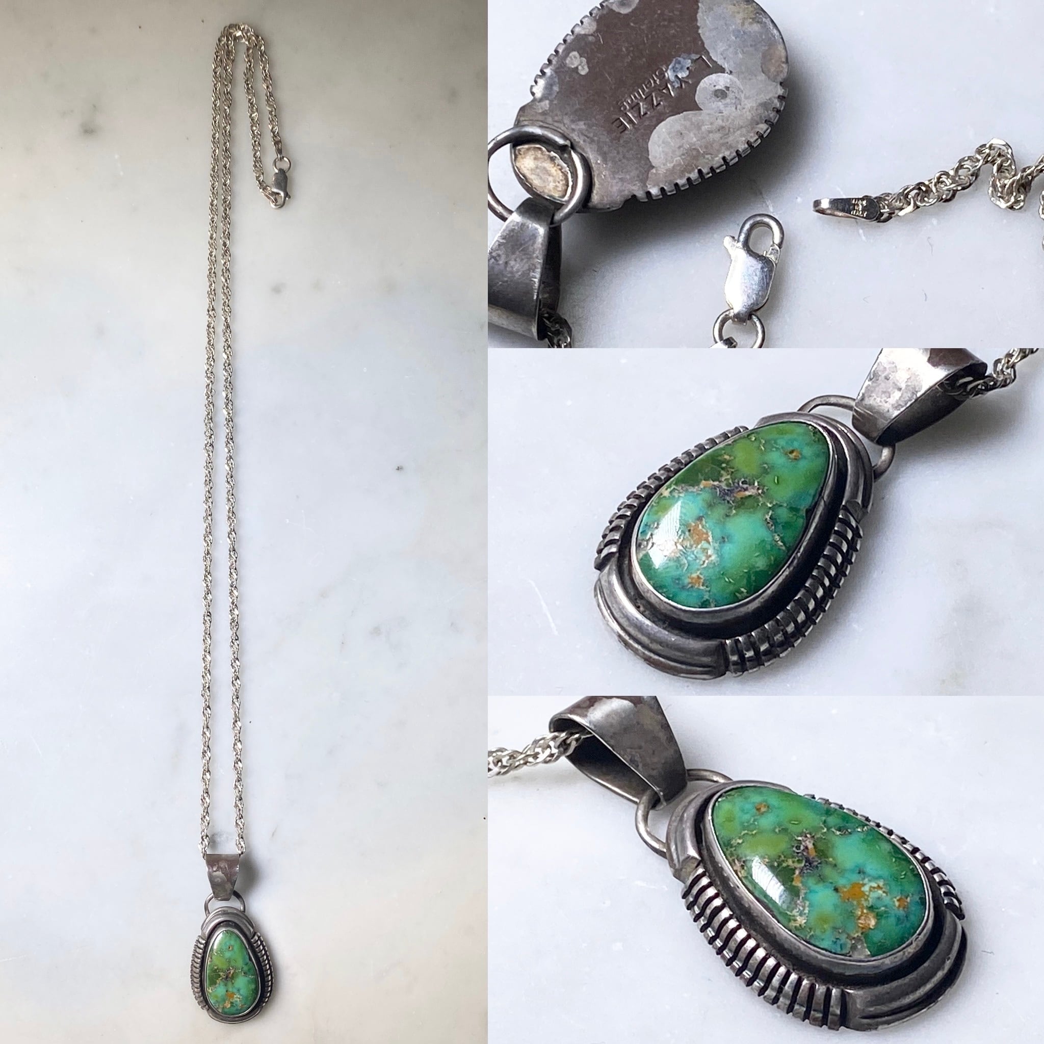 Navajo Leo Yazzie キャリコレイク ターコイズ バングル Navajo Leo