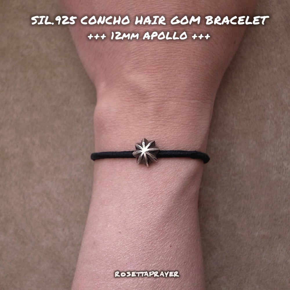 SILVER925 CONCHO HAIR GOM- APOLLO / シルバー925 コンチョヘアゴム