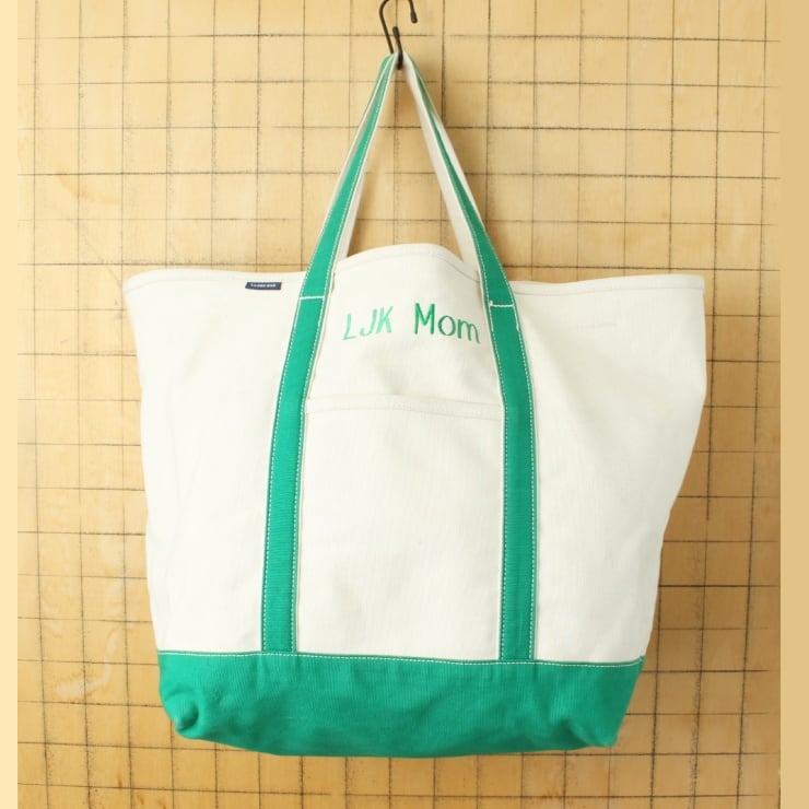 USA LANDS'END ランズエンド オープントップ キャンバス トートバッグ