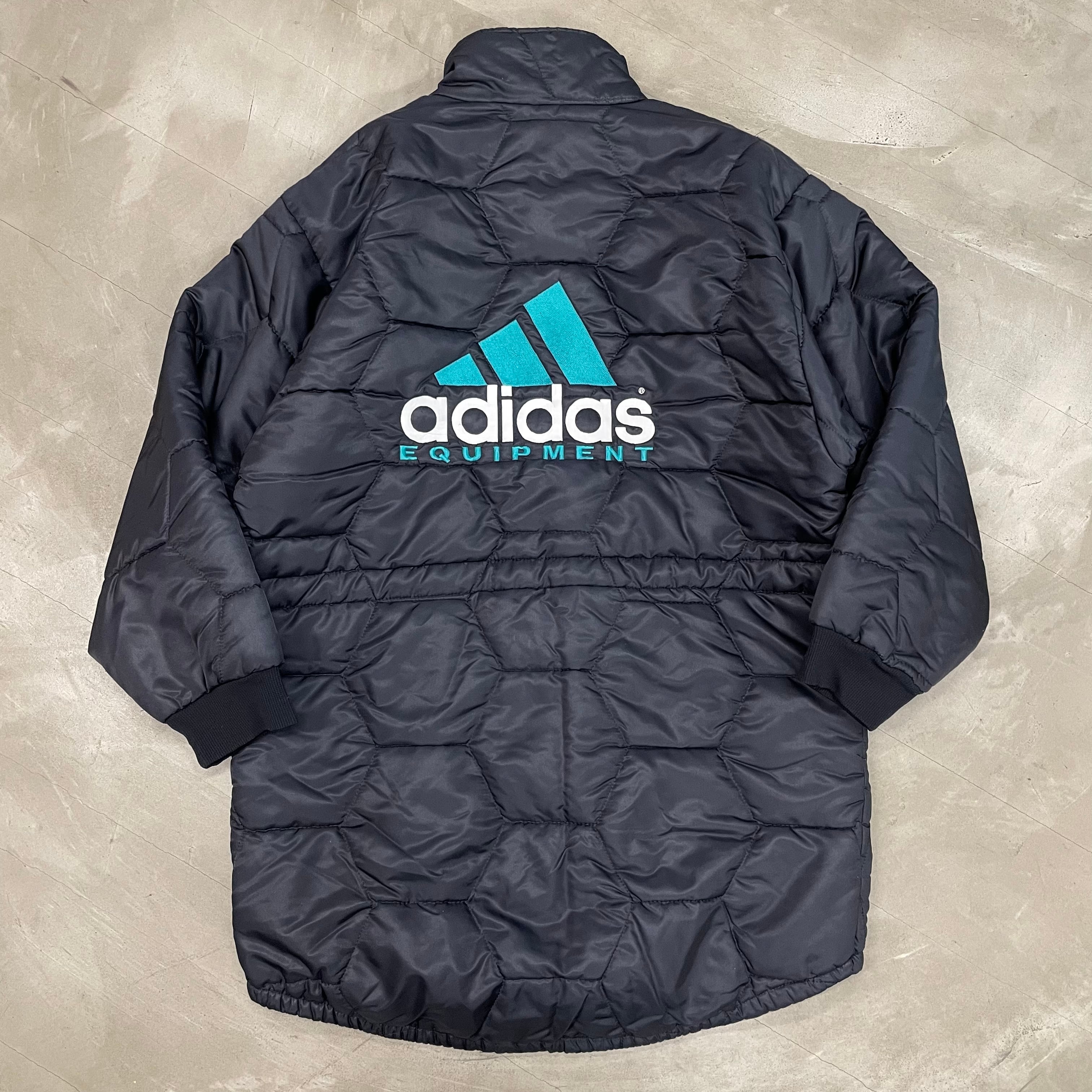 90s adidas EQUIPMENT キルティングコート ベンチコート アディダス