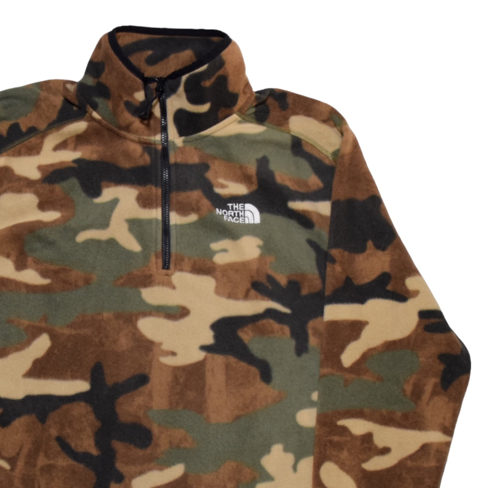 THE NORTH FACE ノースフェイス ハーフジップ フリース S サイズ 迷彩