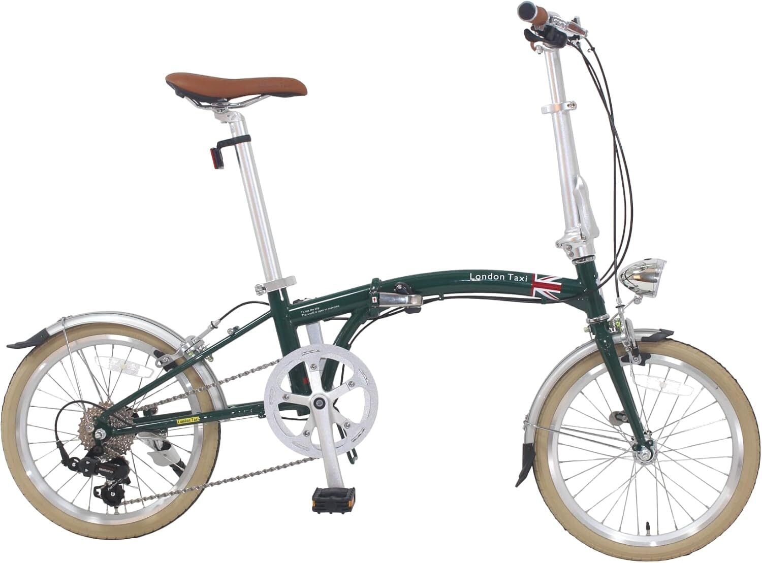 折りたたみ自転車 16インチ クロモリ シマノ製 8段変速 ブリティッシュ