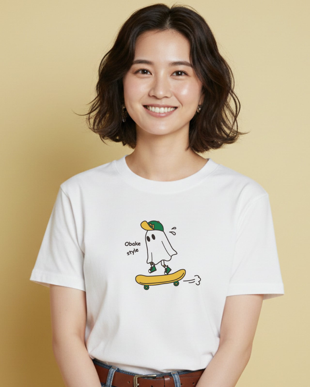 大人気商品【おばけスケボー】 ユニセックスTシャツ ⭐︎マジック